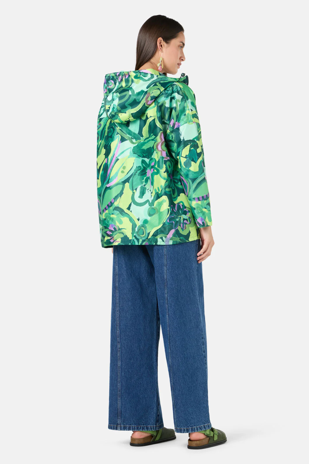 Abstract Flower Raincoat - Image 4