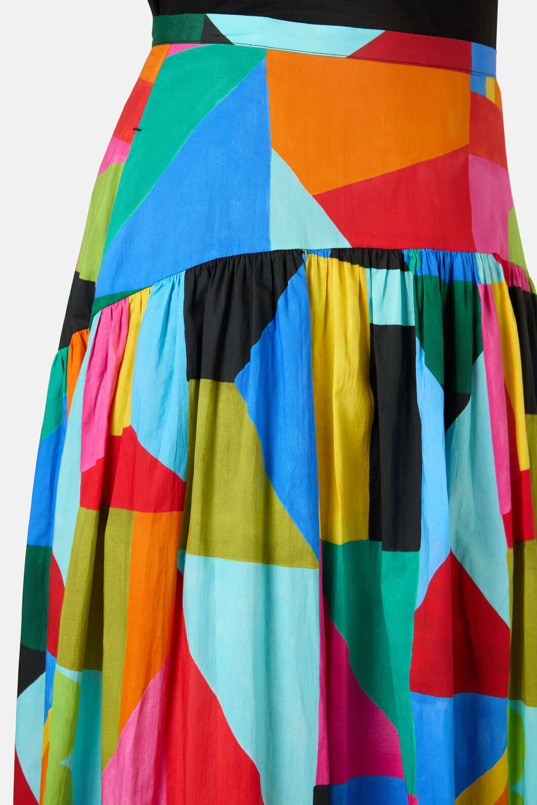 Abstract Symphony Midi Skirt - Image 4
