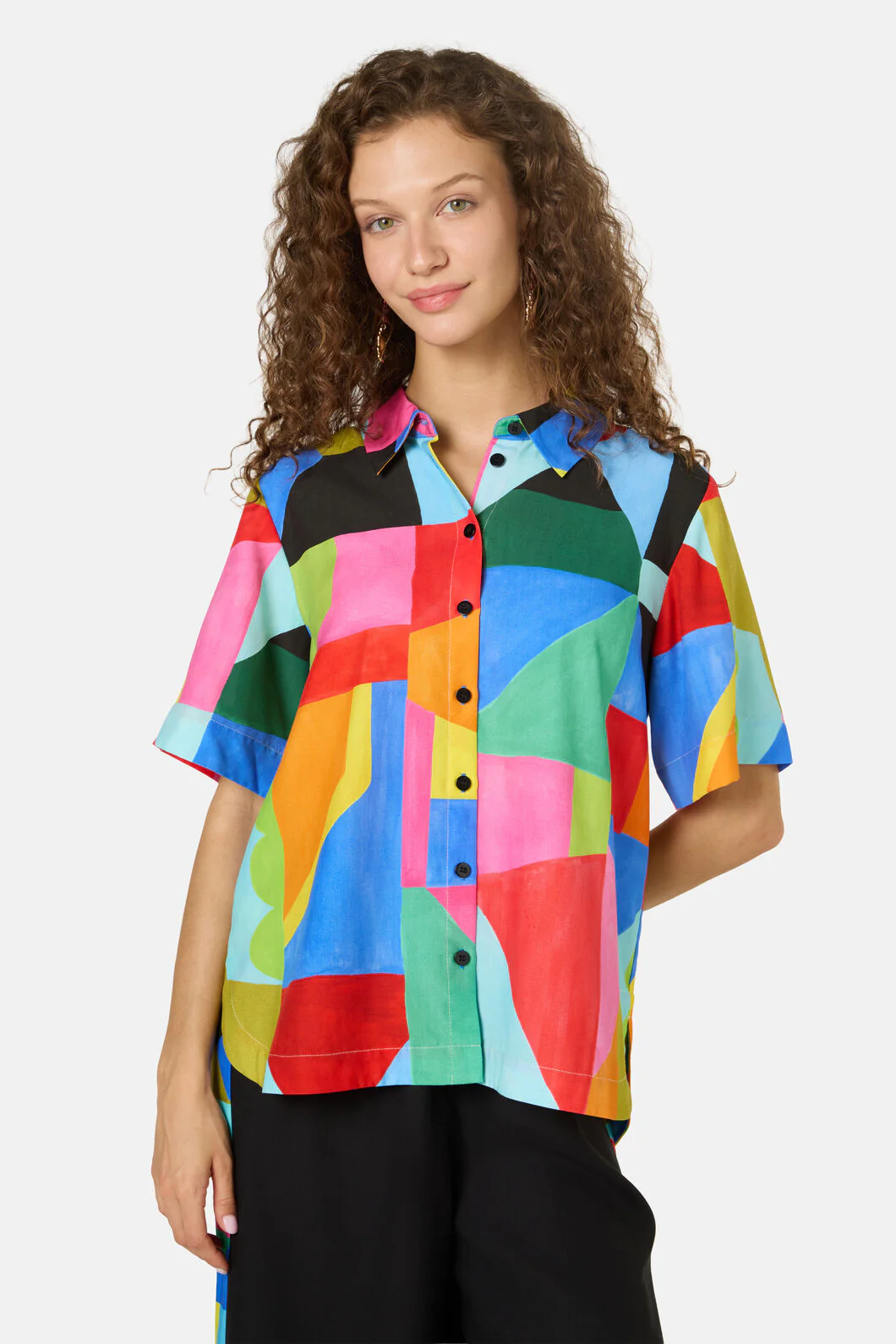 Abstract Symphony Oversized Shirt