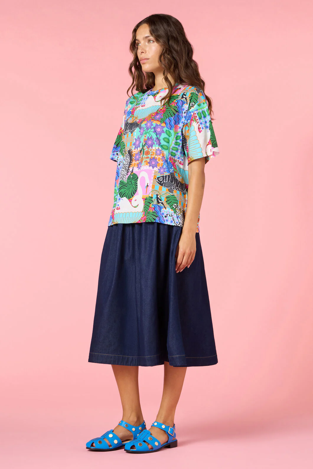 All Things Print Oversize Tee - Image 3