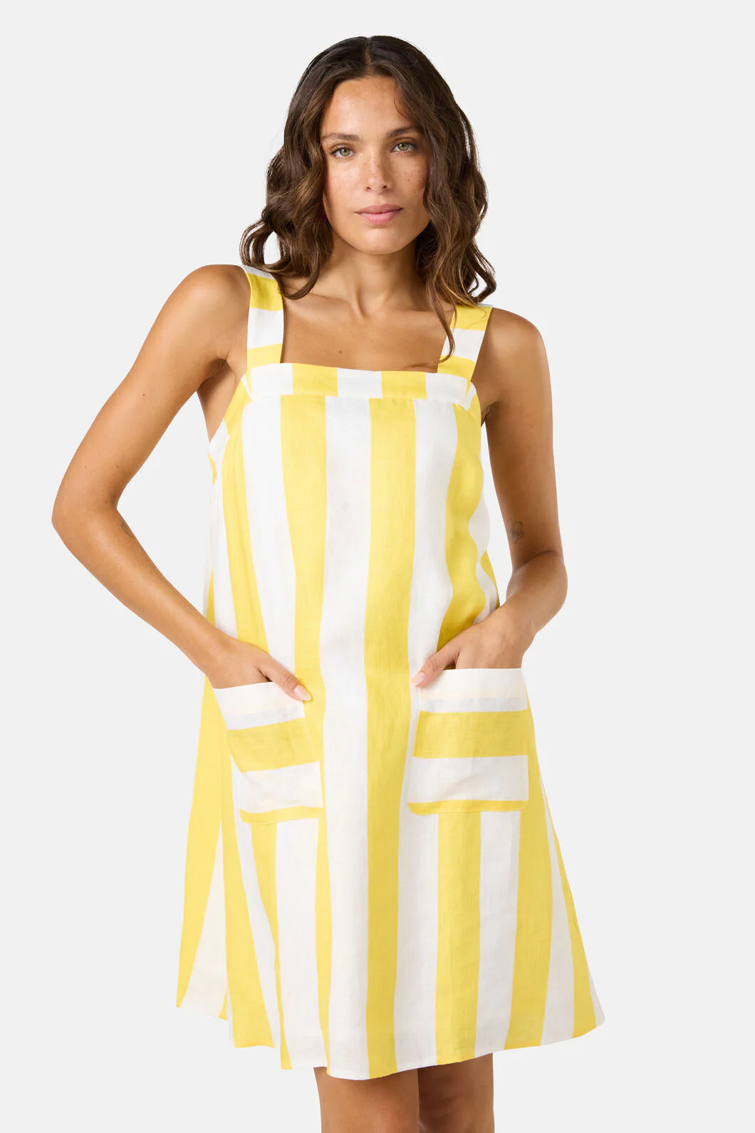 Amara Stripe Linen Dress