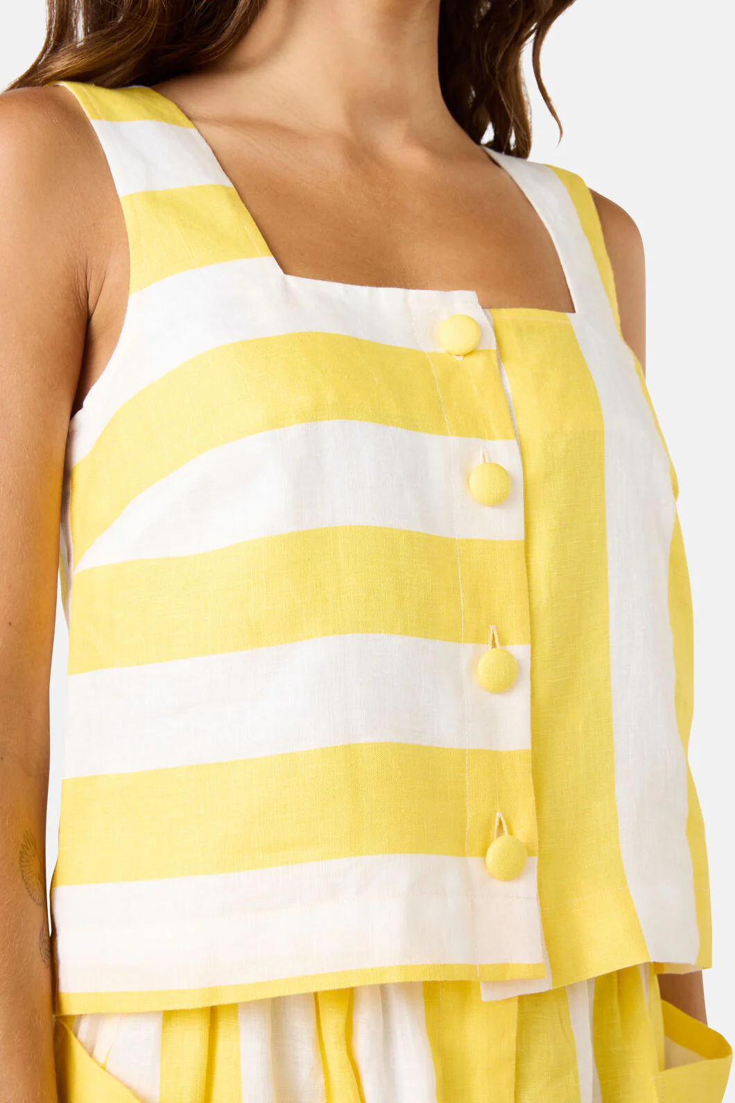 Amara Stripe Linen Tank - Image 12