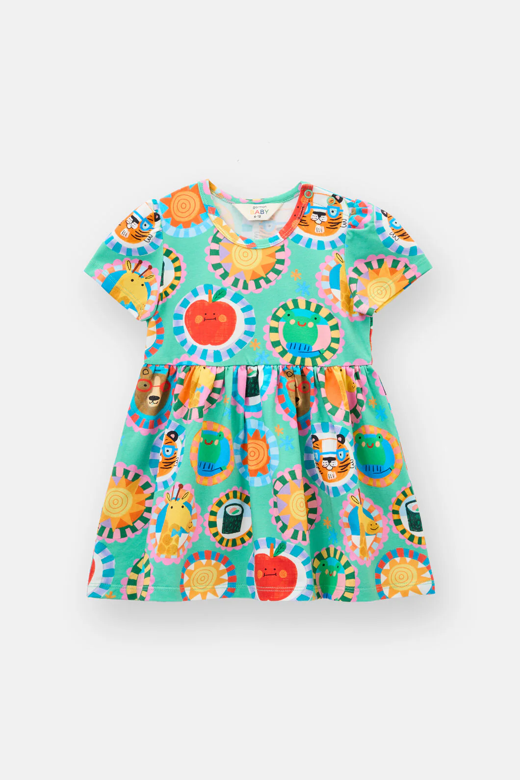 Animal Stamp Baby Dress - Image 2