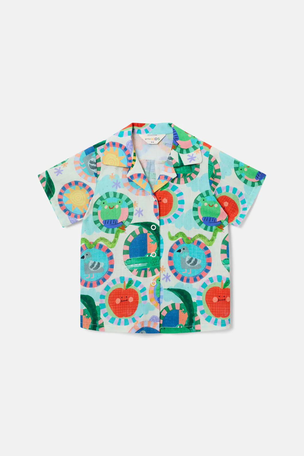 Animal Stamp Kids Shirt - Image 3