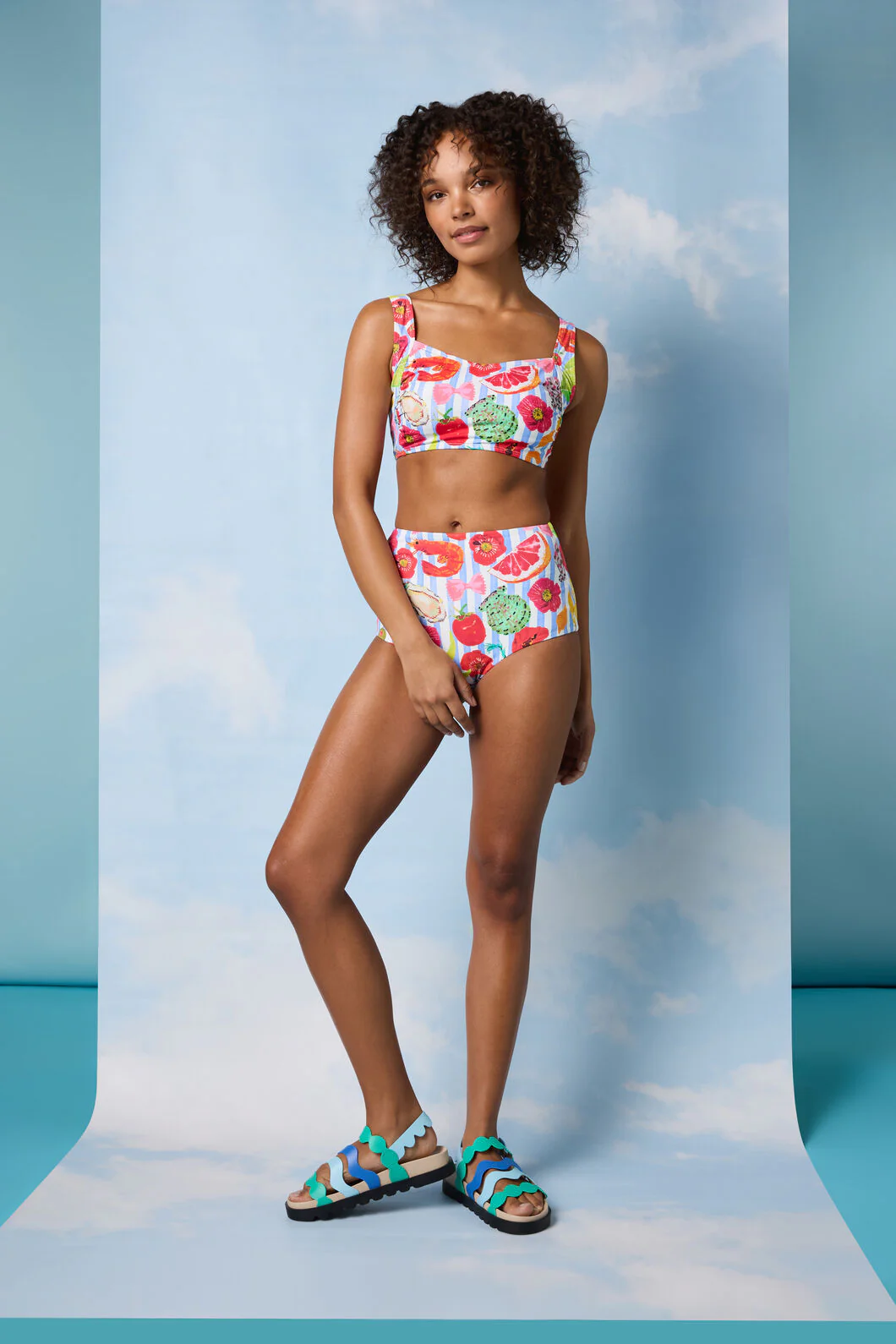 Antipasto Print Bikini Bottom