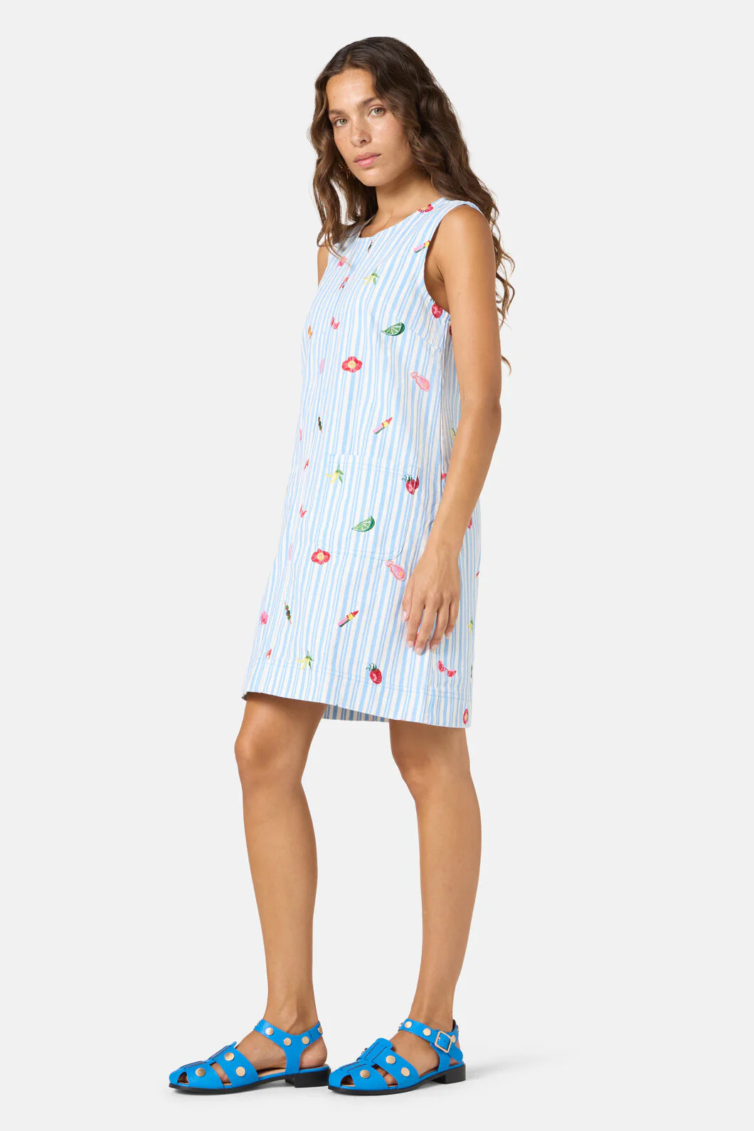 Antipasto Print Denim Dress - Image 3