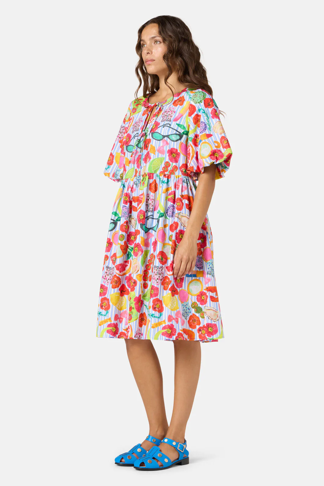 Antipasto Print Smock Dress - Image 3