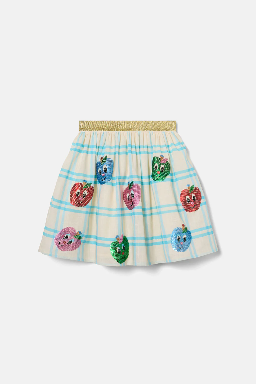 Apple Sequins Kids Party Skirt - Image 3