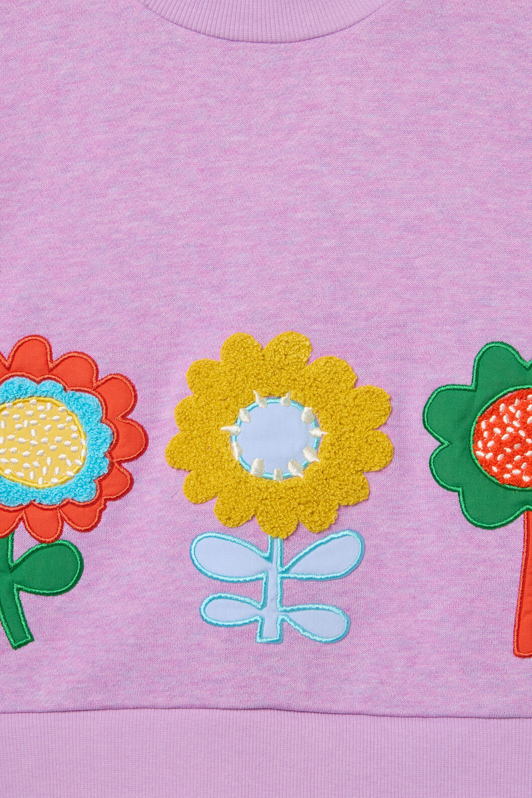 Applique Floral Kids Sweater - Image 4
