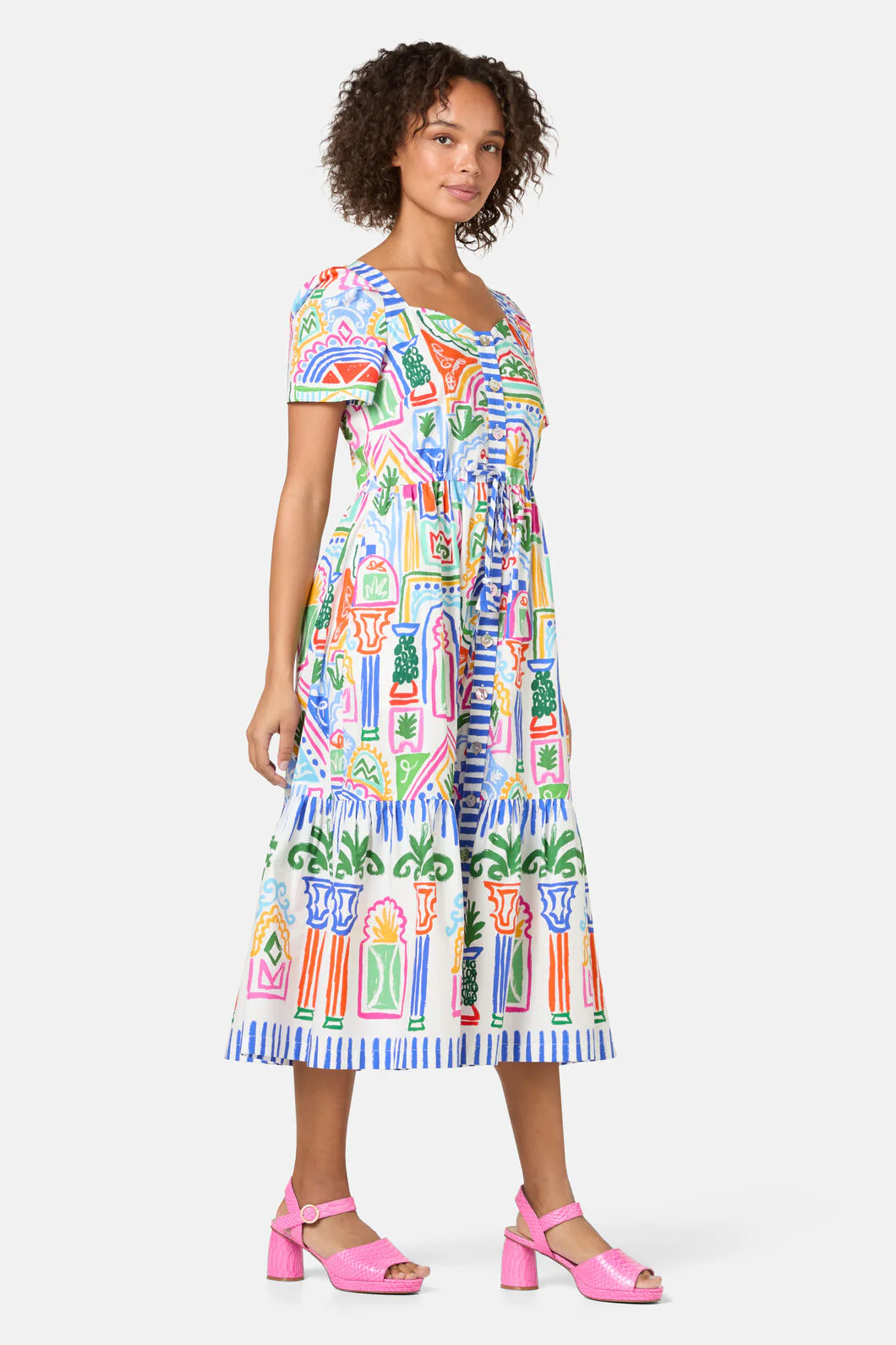 Atrium Print Midi Dress - Image 3