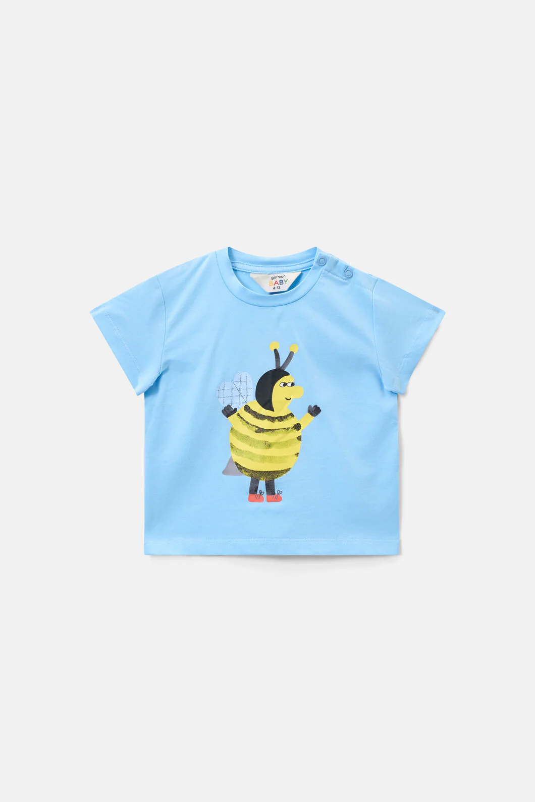 Bee Guy Baby T-Shirt - Blue - Image 2
