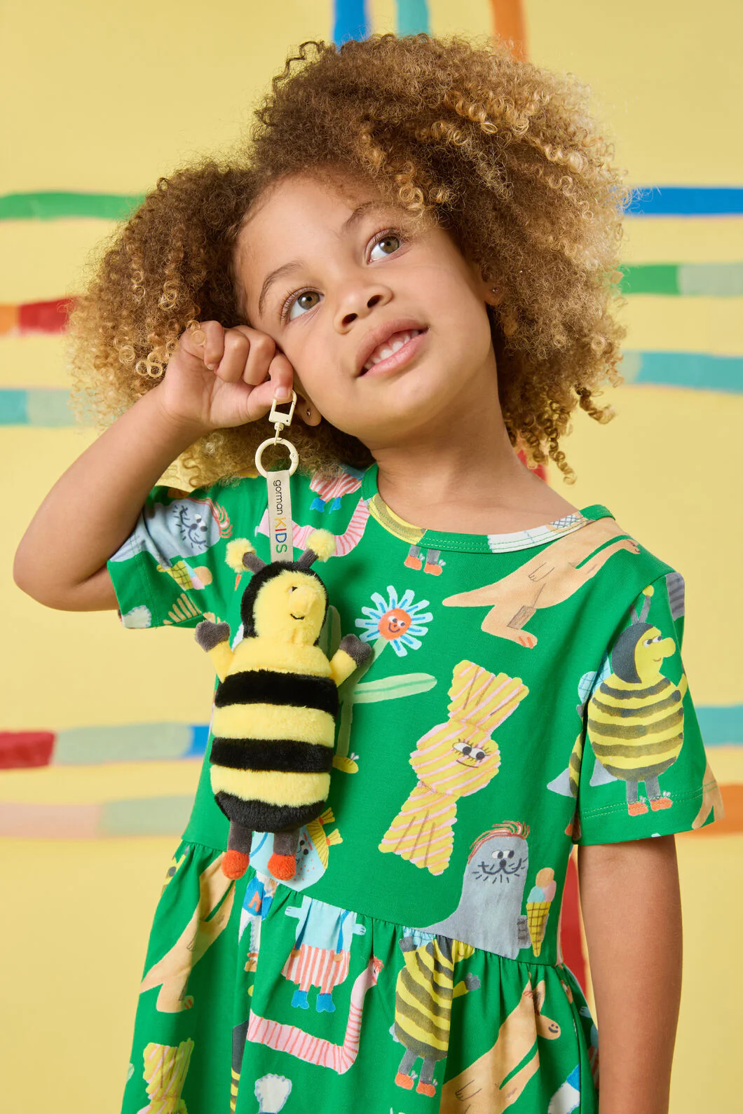 Bee Guy Kids Key Ring