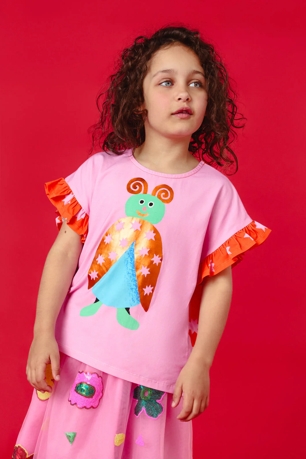Beetle Bug Kids Frill Tee