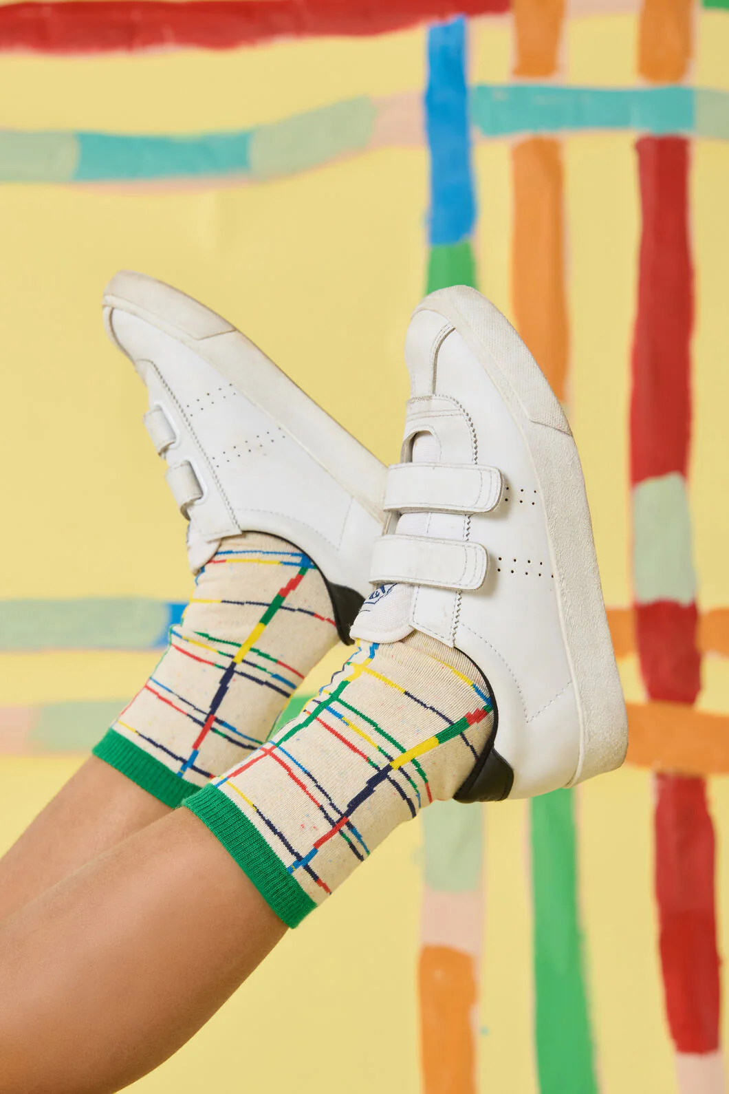 Believe Check Kids Socks