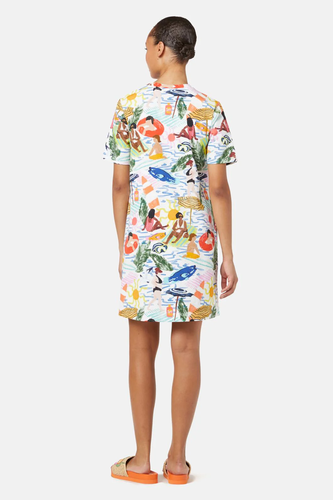 Between The Flags Jersey Dress - Image 4