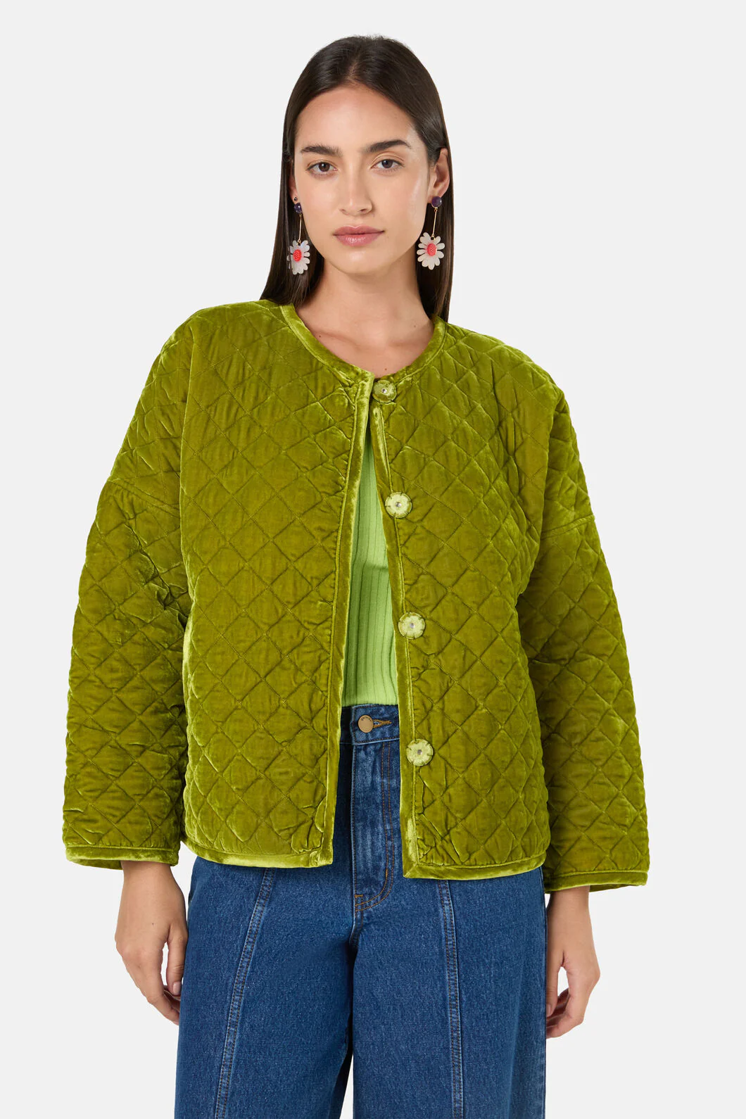 Blooming Bird Print Jacket - Image 6
