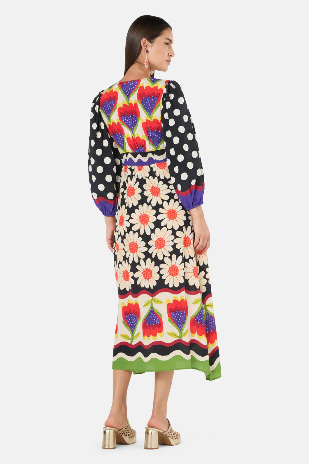 Blooming Daisy Print Long Dress - Image 6