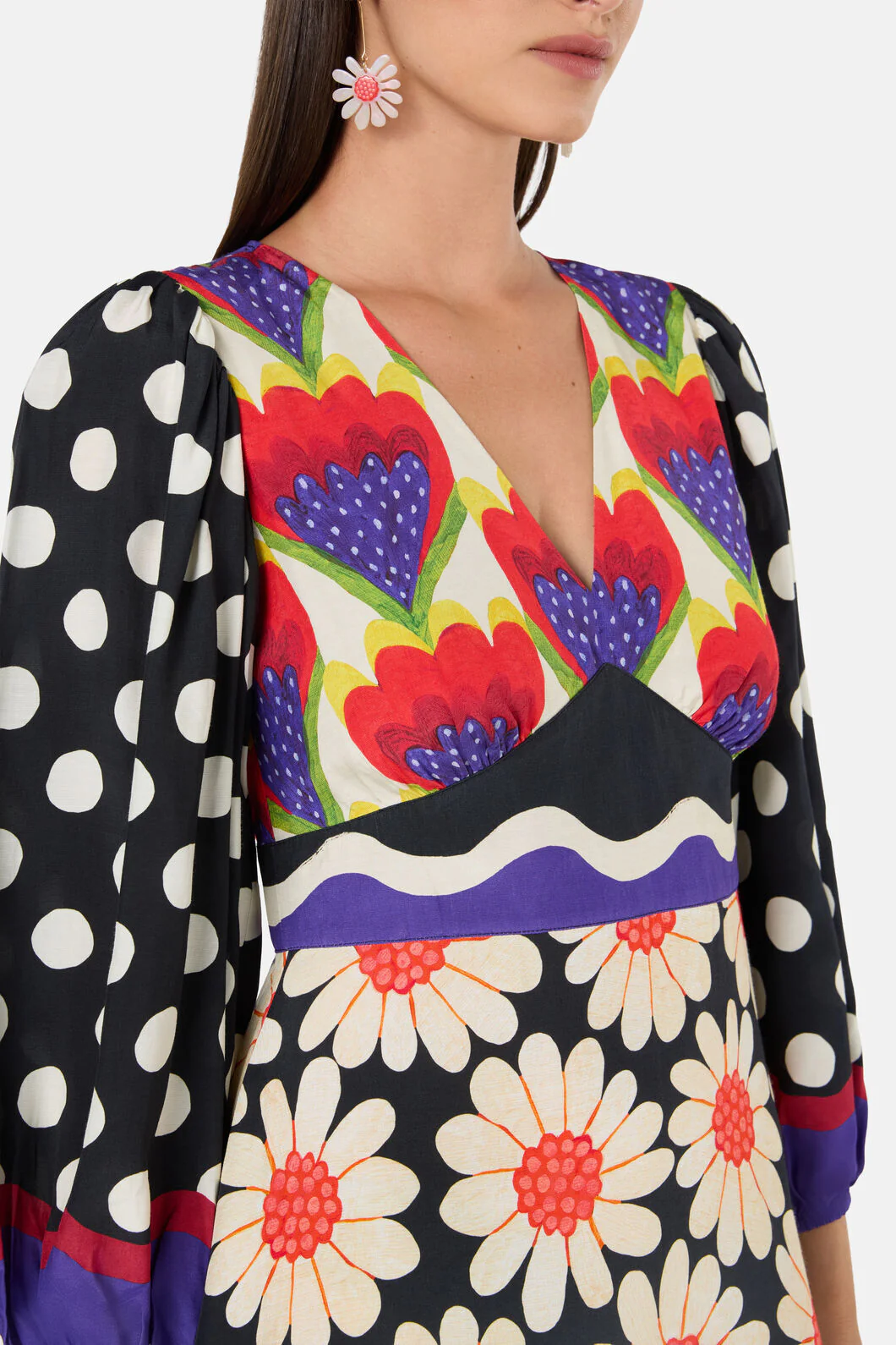 Blooming Daisy Print Long Dress - Image 8
