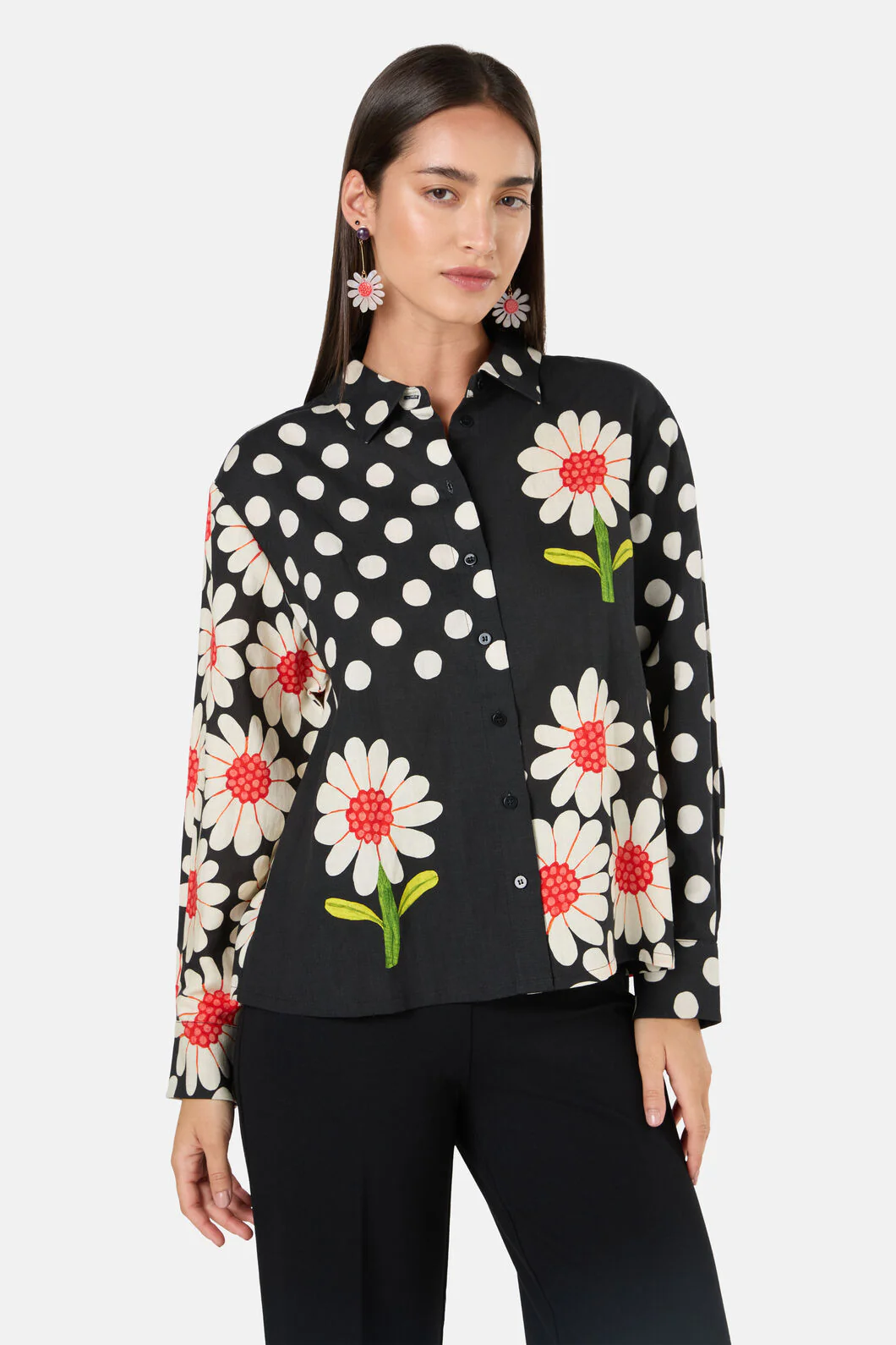 Blooming Daisy Print Shirt