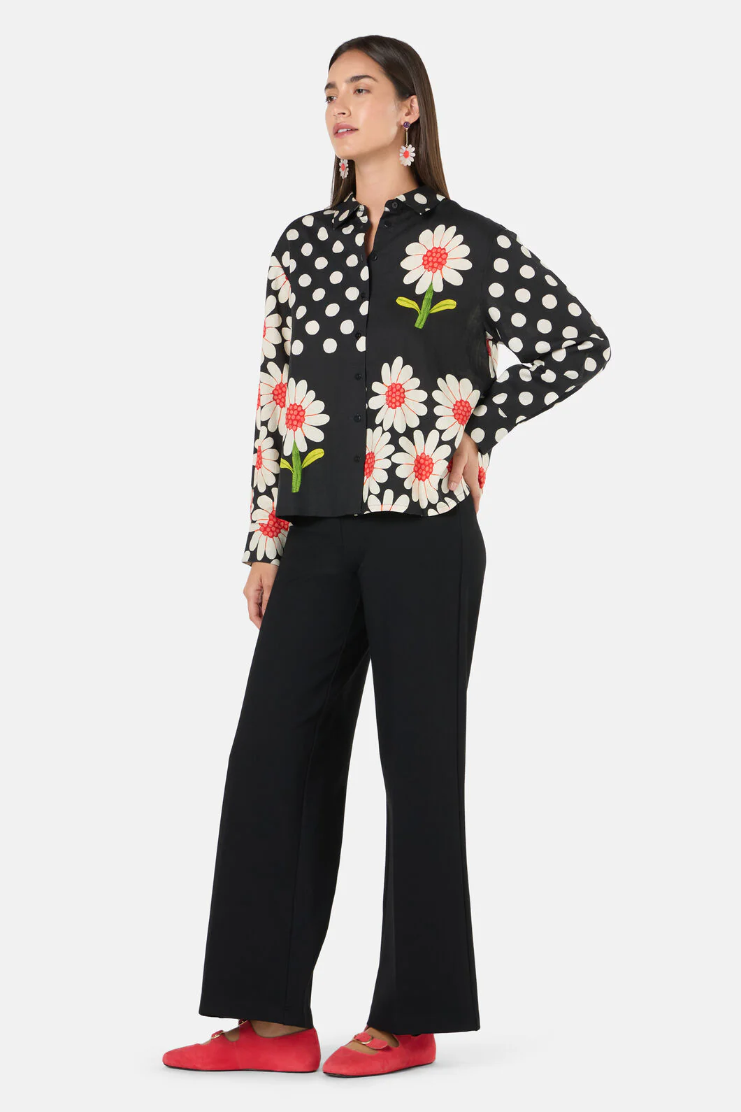 Blooming Daisy Print Shirt - Image 3