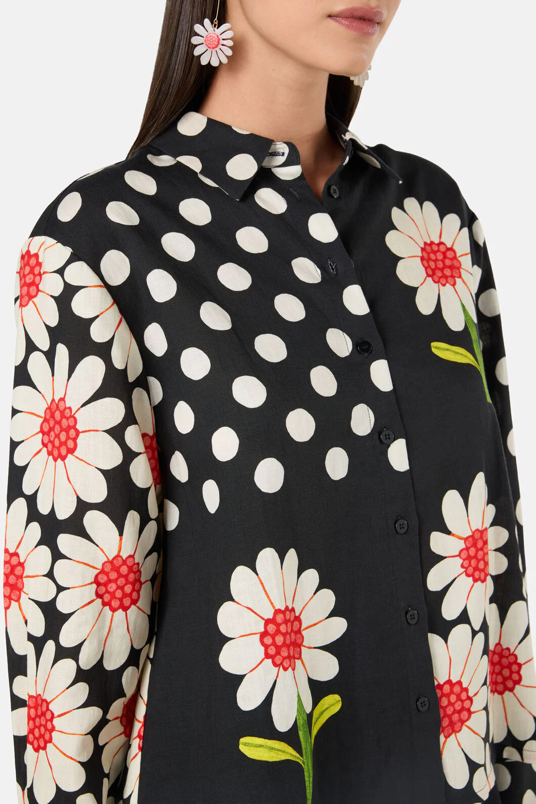 Blooming Daisy Print Shirt - Image 6