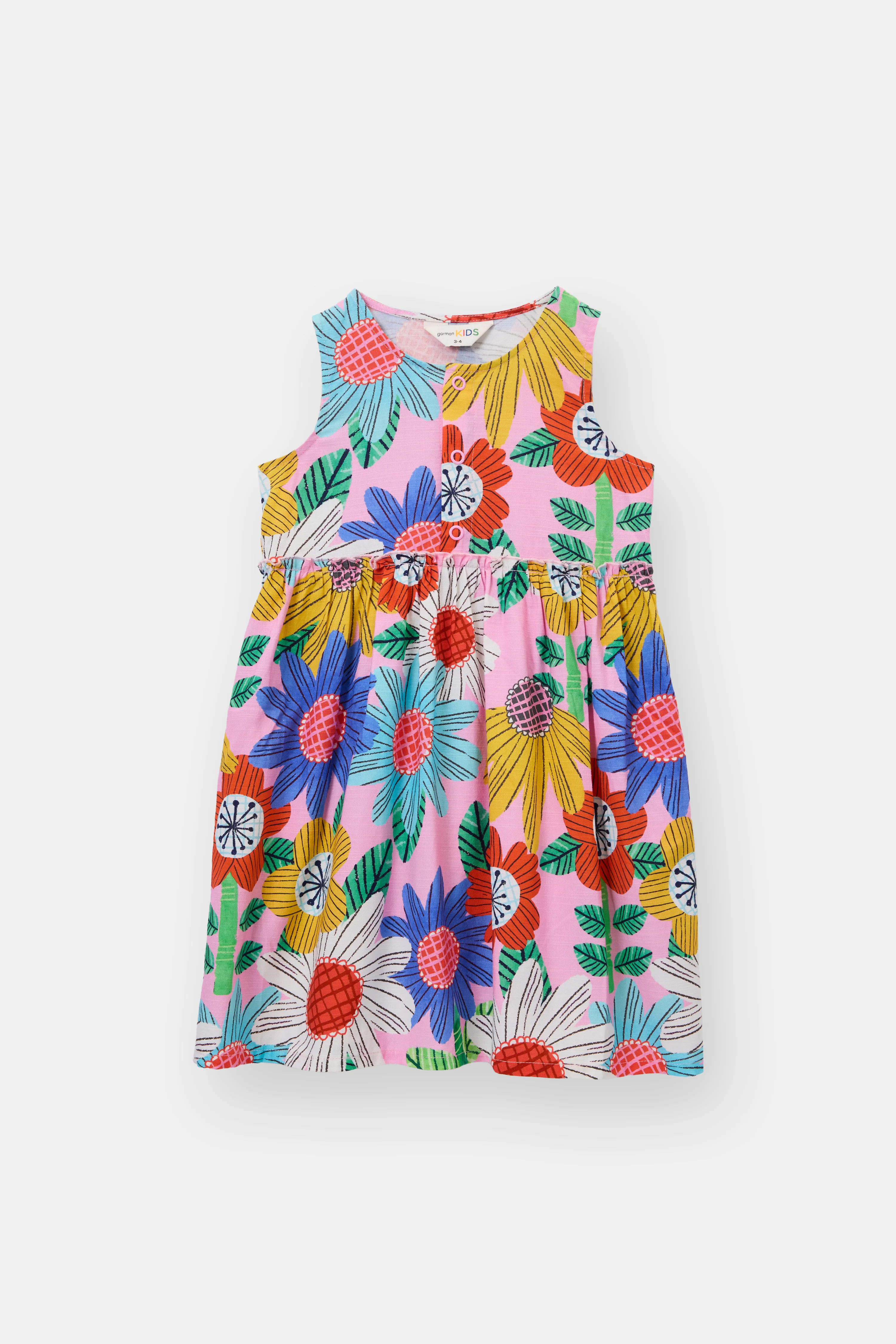 Blooming Floral Kids Dress - Image 3