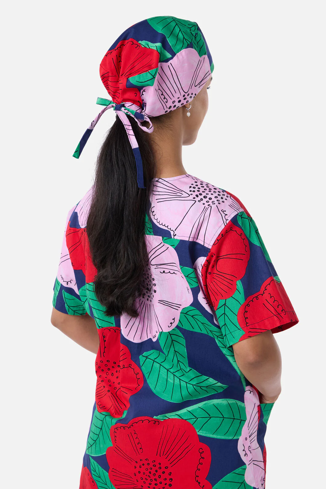 Camellia Floral Scrub Hat - Image 2