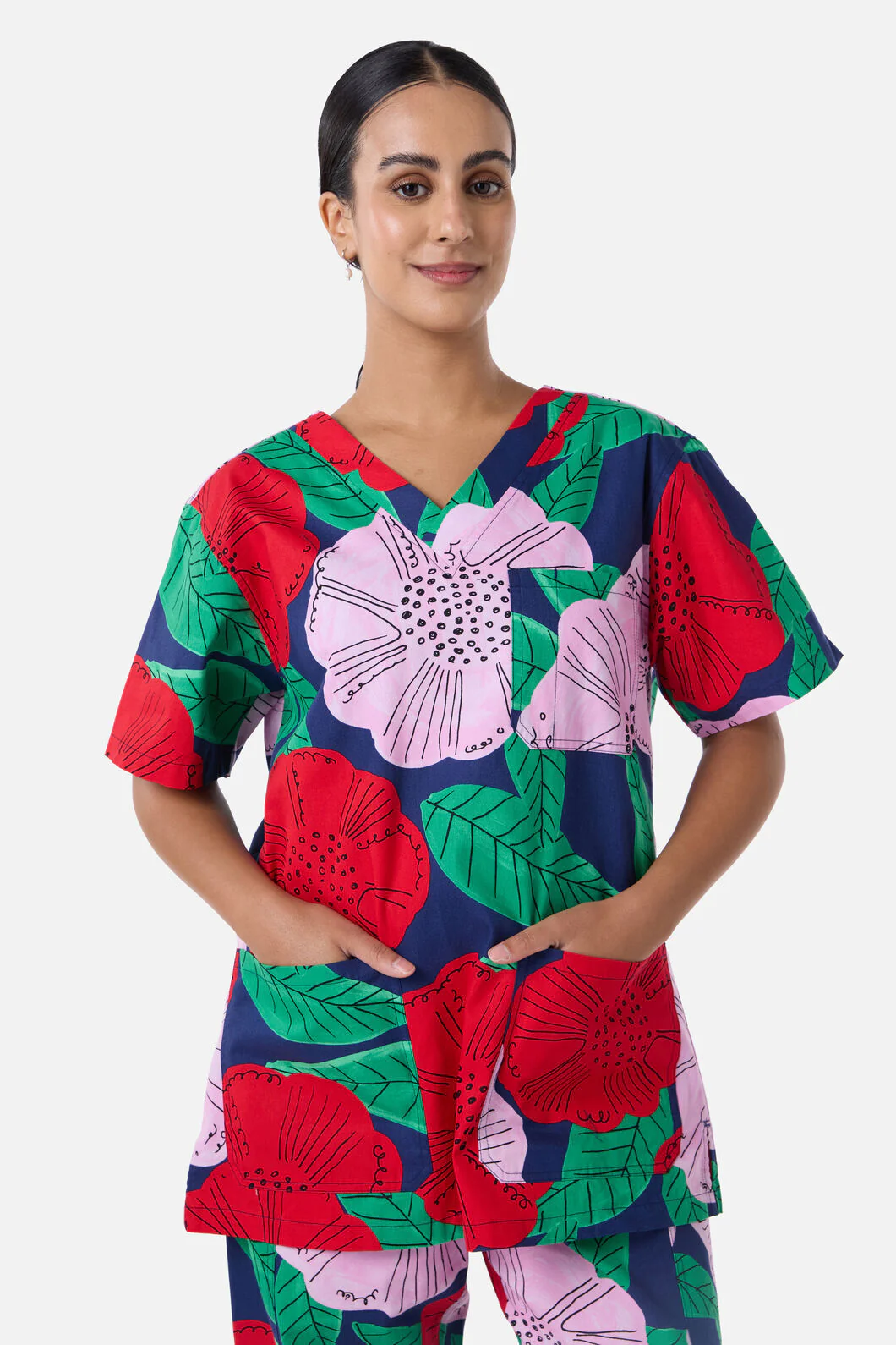 Camellia Floral Scrub Set - Image 2