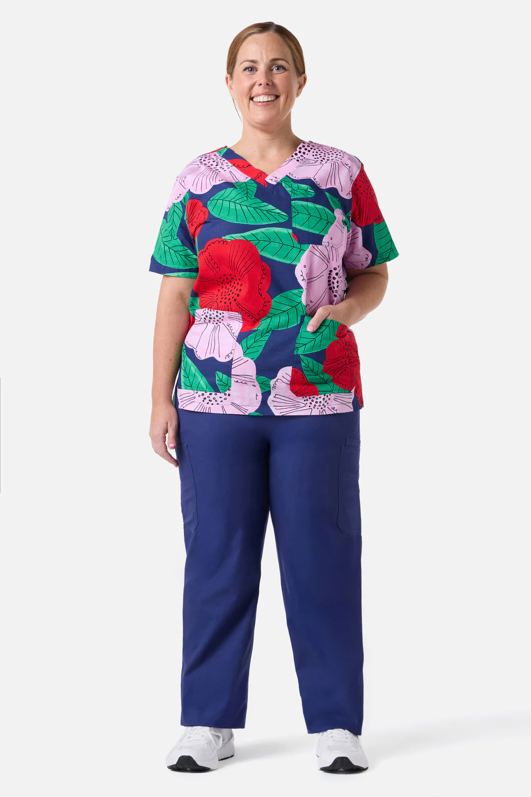 Camellia Top & Pant Scrub Set