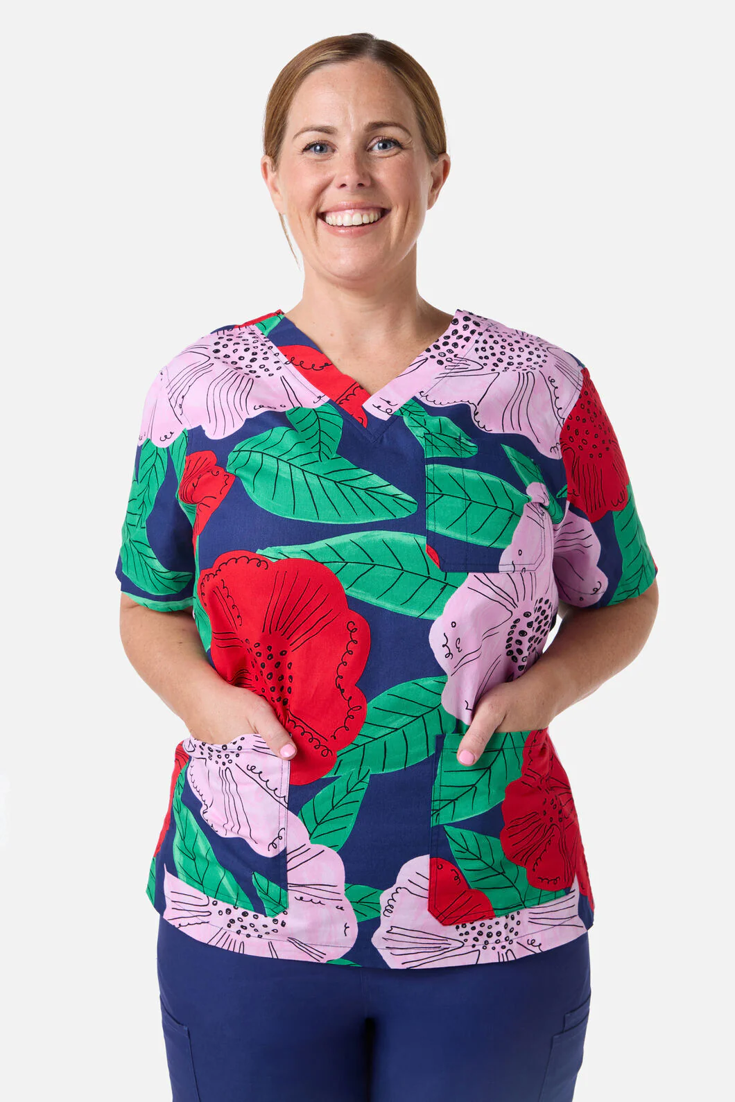 Camellia Top & Pant Scrub Set - Image 2