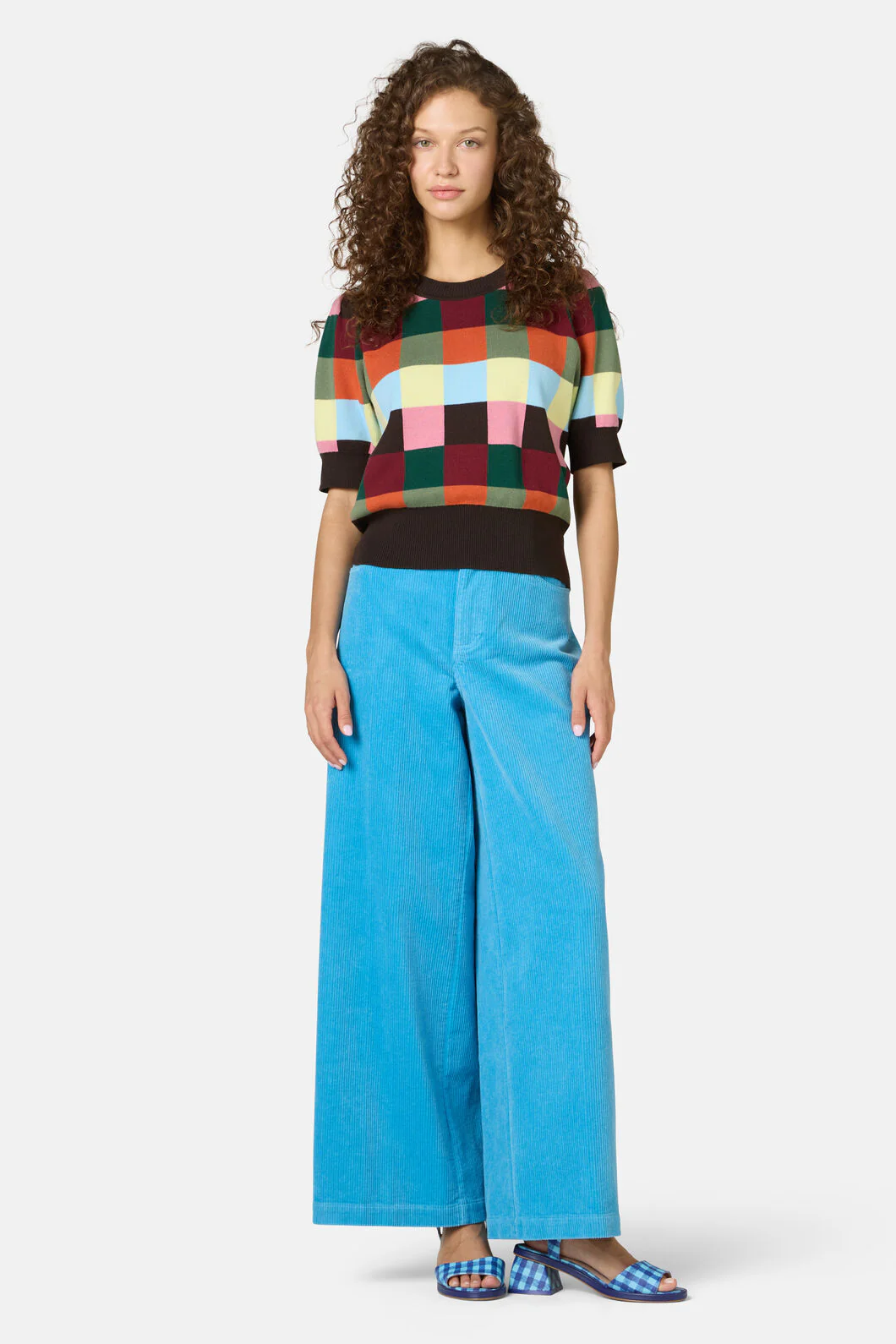 Camp Check Cotton Knit Top - Image 2