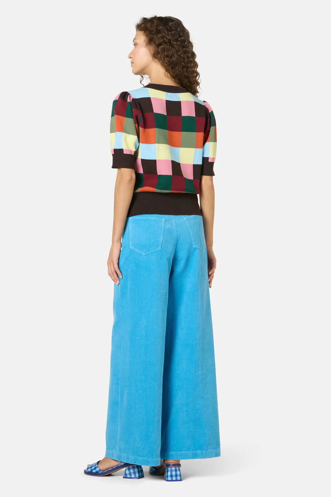 Camp Check Cotton Knit Top - Image 4
