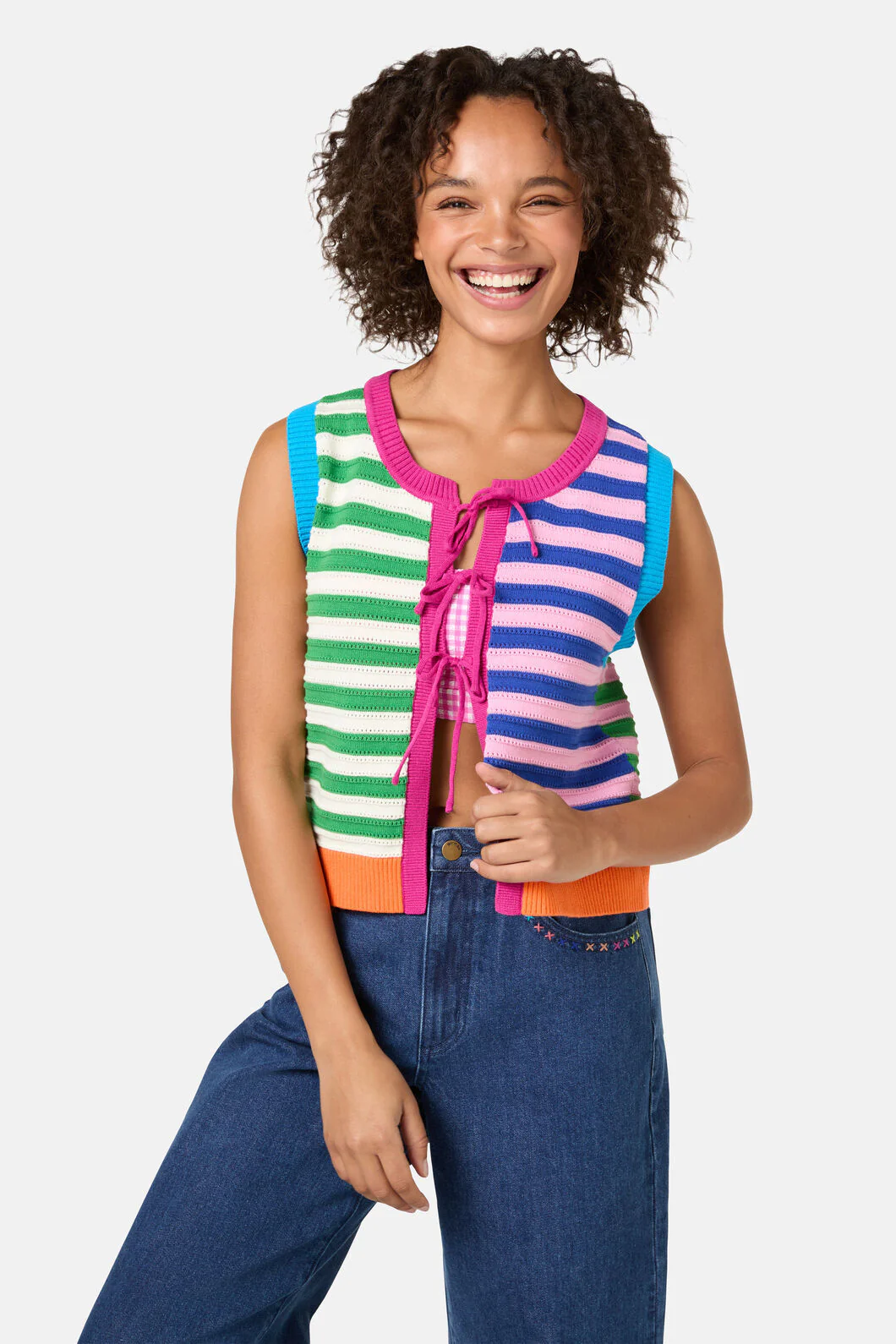 Clementine Cotton Knit Vest