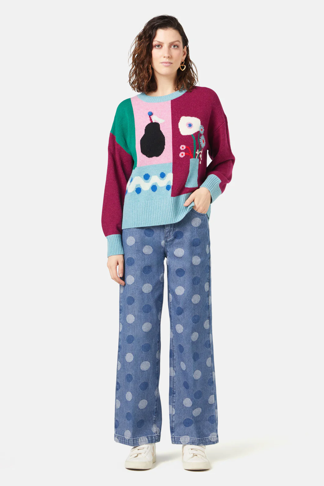 Collage Notes Jumper - Image 3