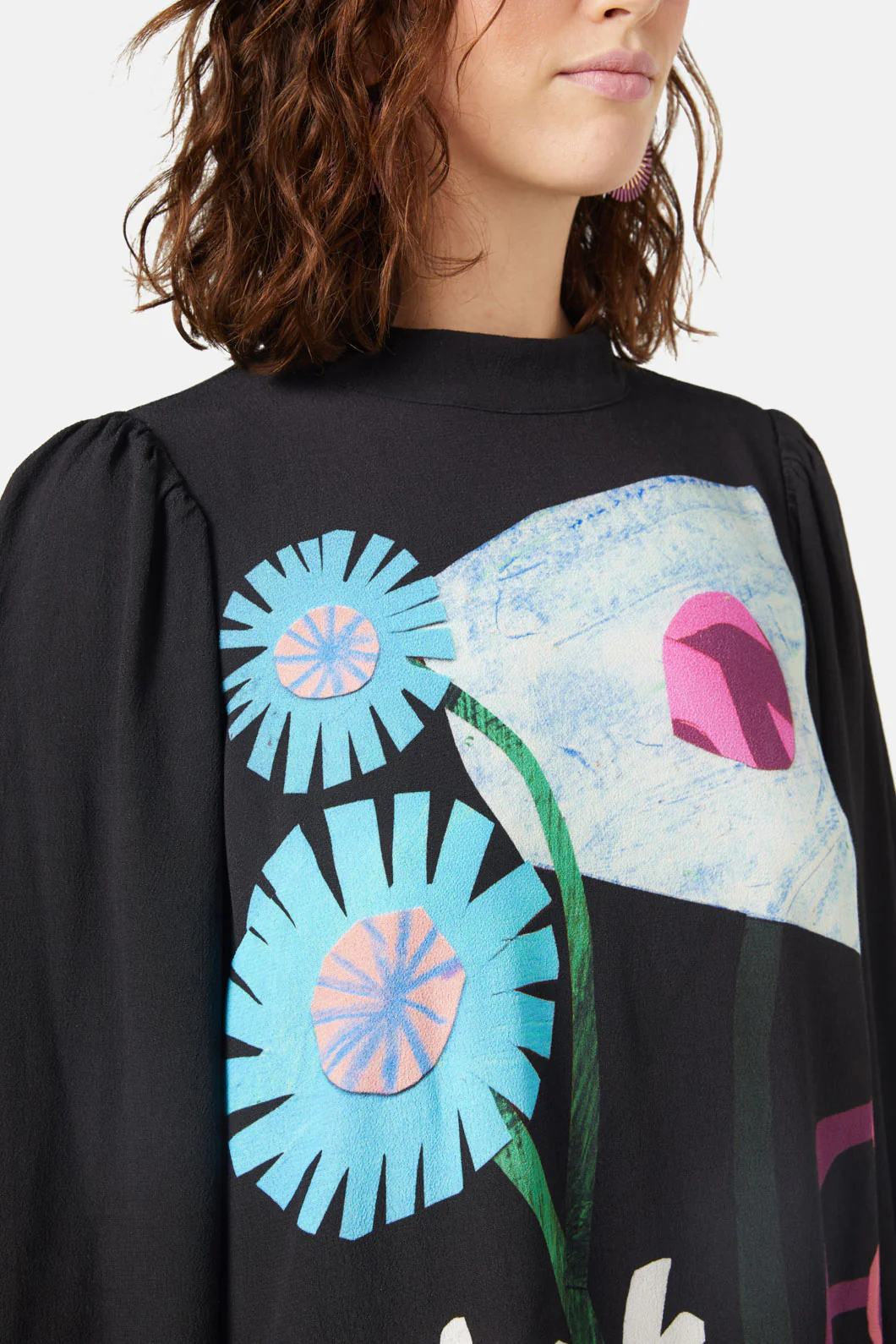 Collage Notes Placement Dress - Image 6