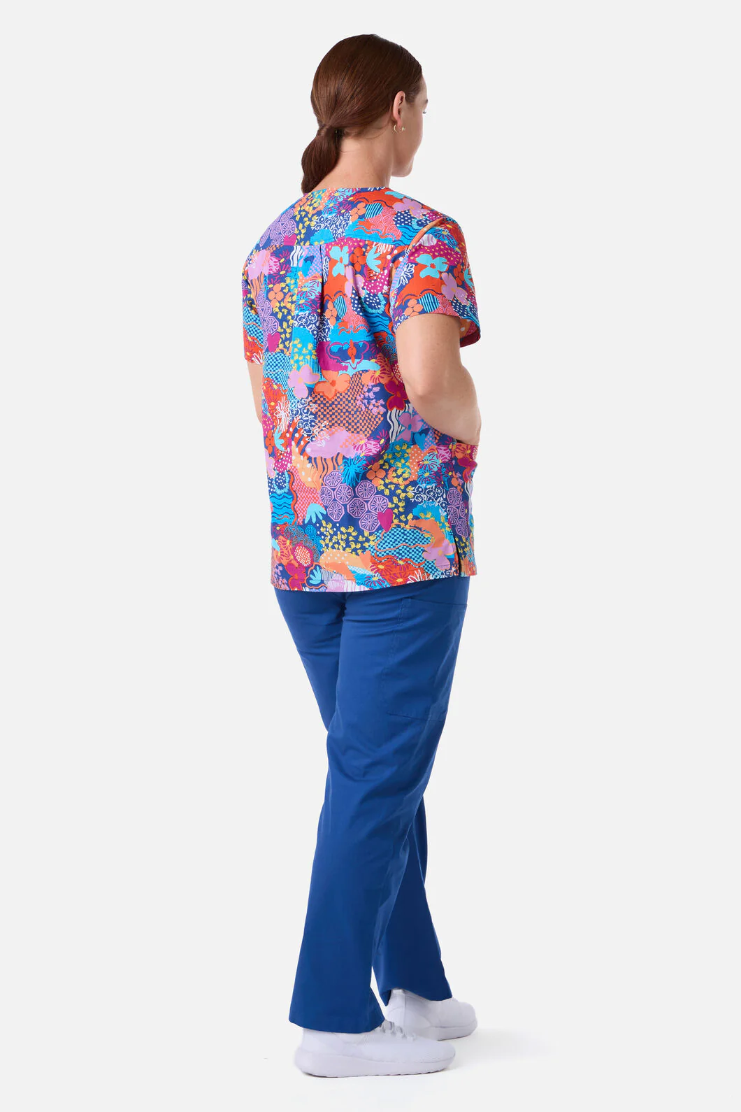 Collage Scrub Top & Pant Set - Image 4