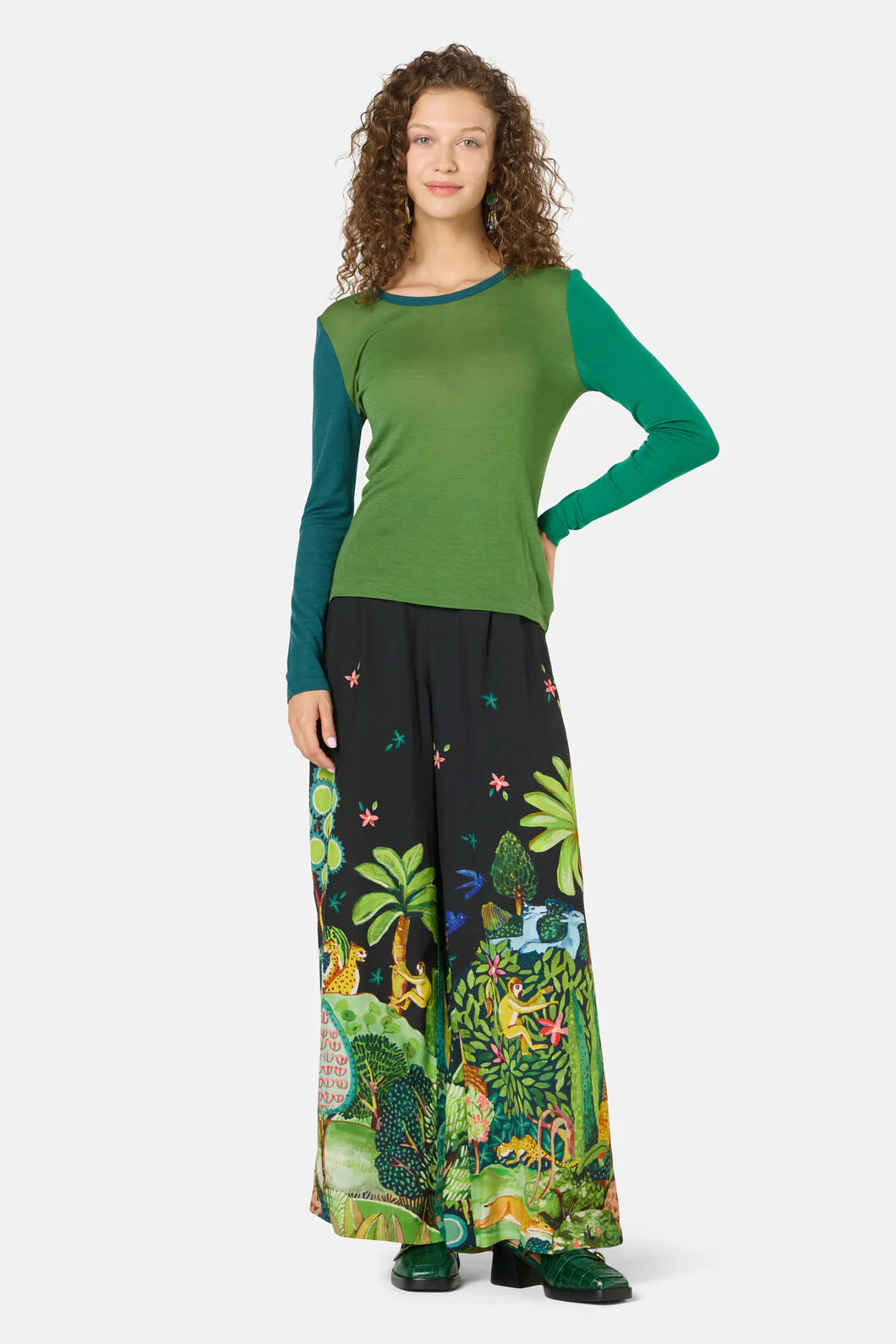 Colour Block Merino Crew Neck - Image 8