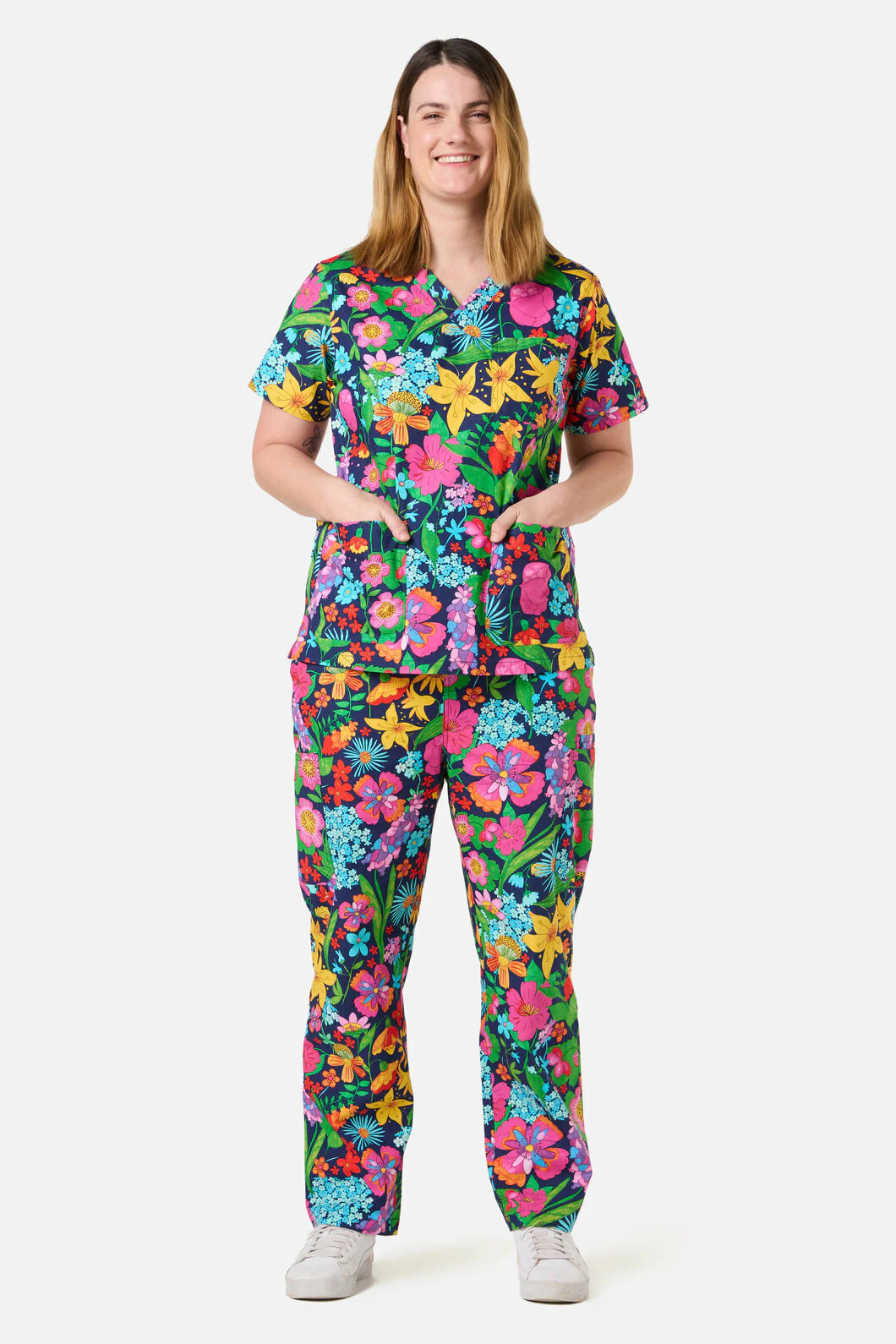 Cottage Floral Scrub Set