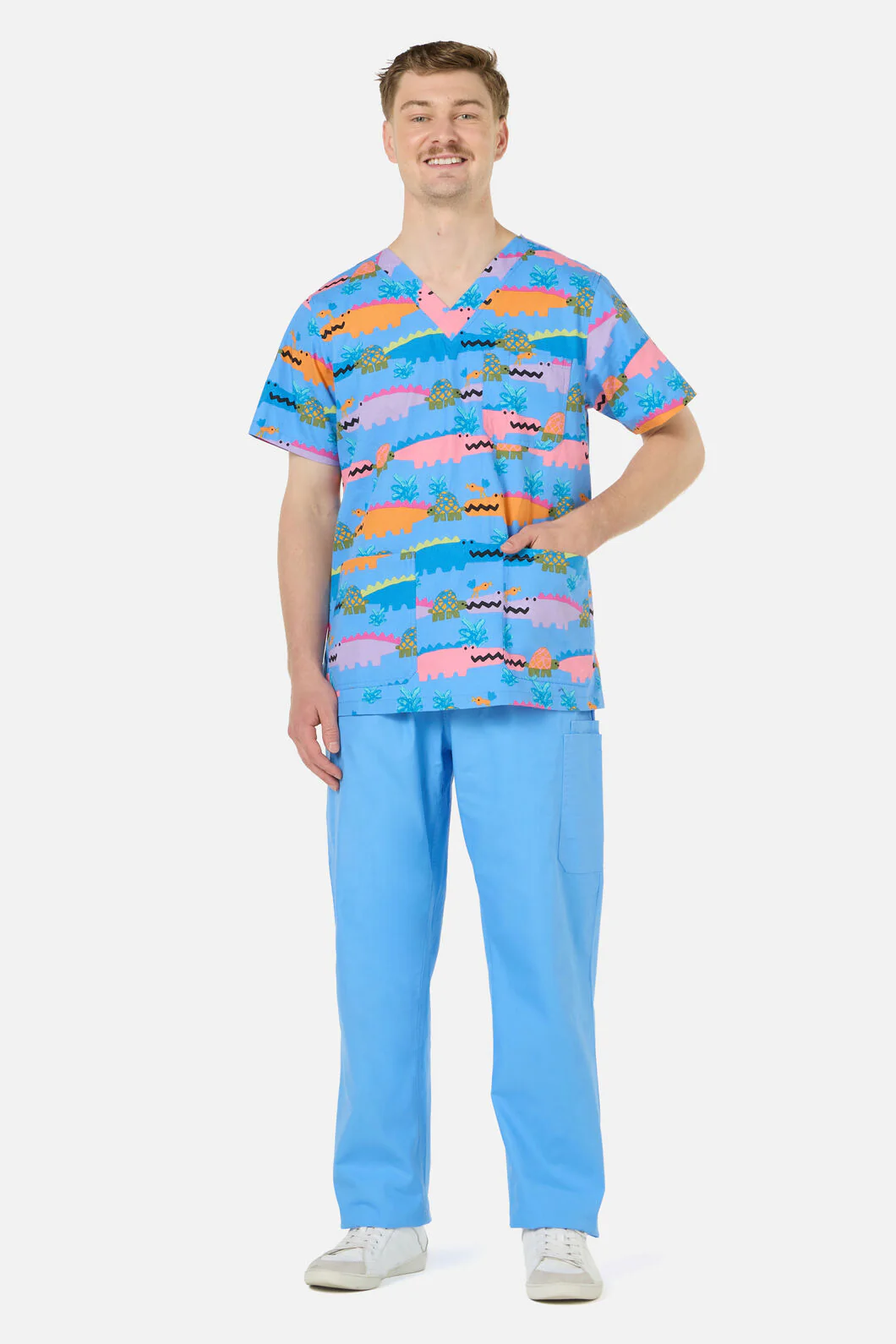 Croc Snap Top & Pant Scrub Set - Image 7