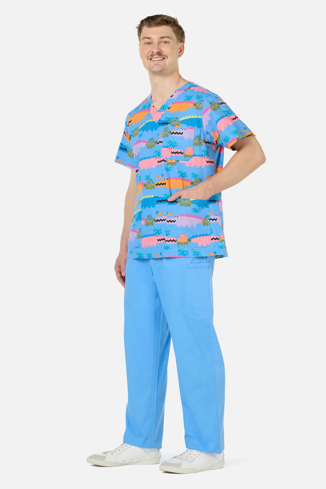 Croc Snap Top & Pant Scrub Set - Image 8