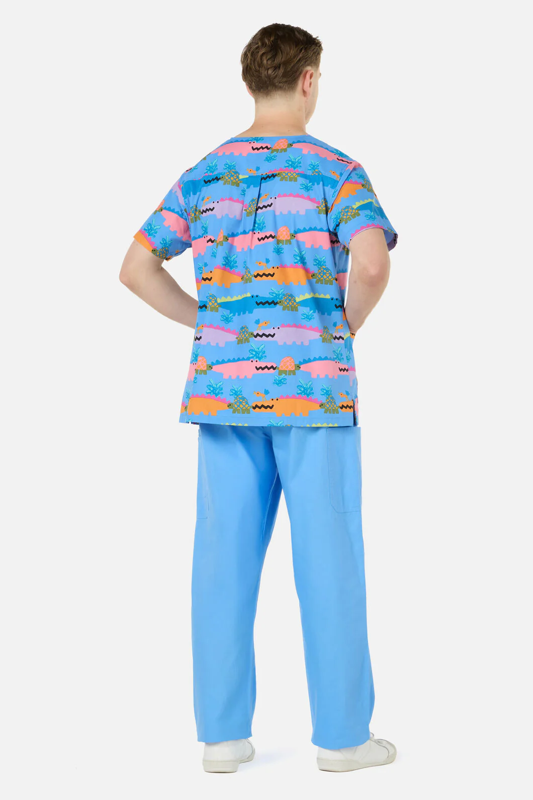 Croc Snap Top & Pant Scrub Set - Image 9