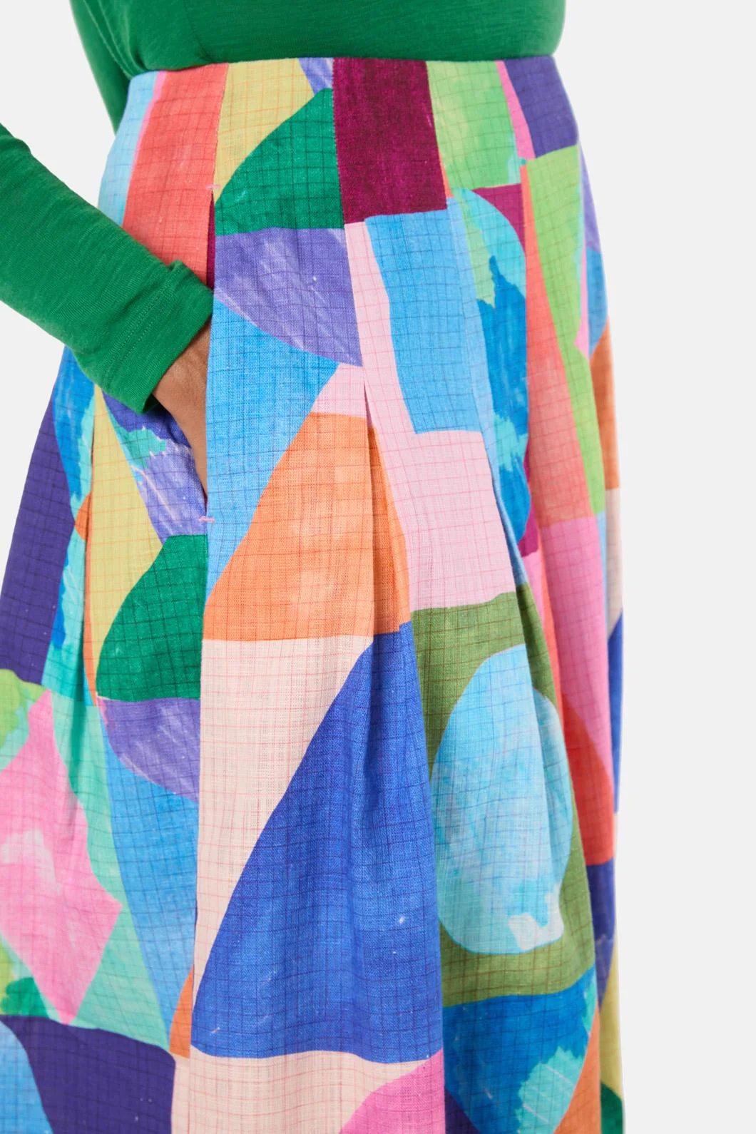Cutting Shapes Midi Skirt - Image 5