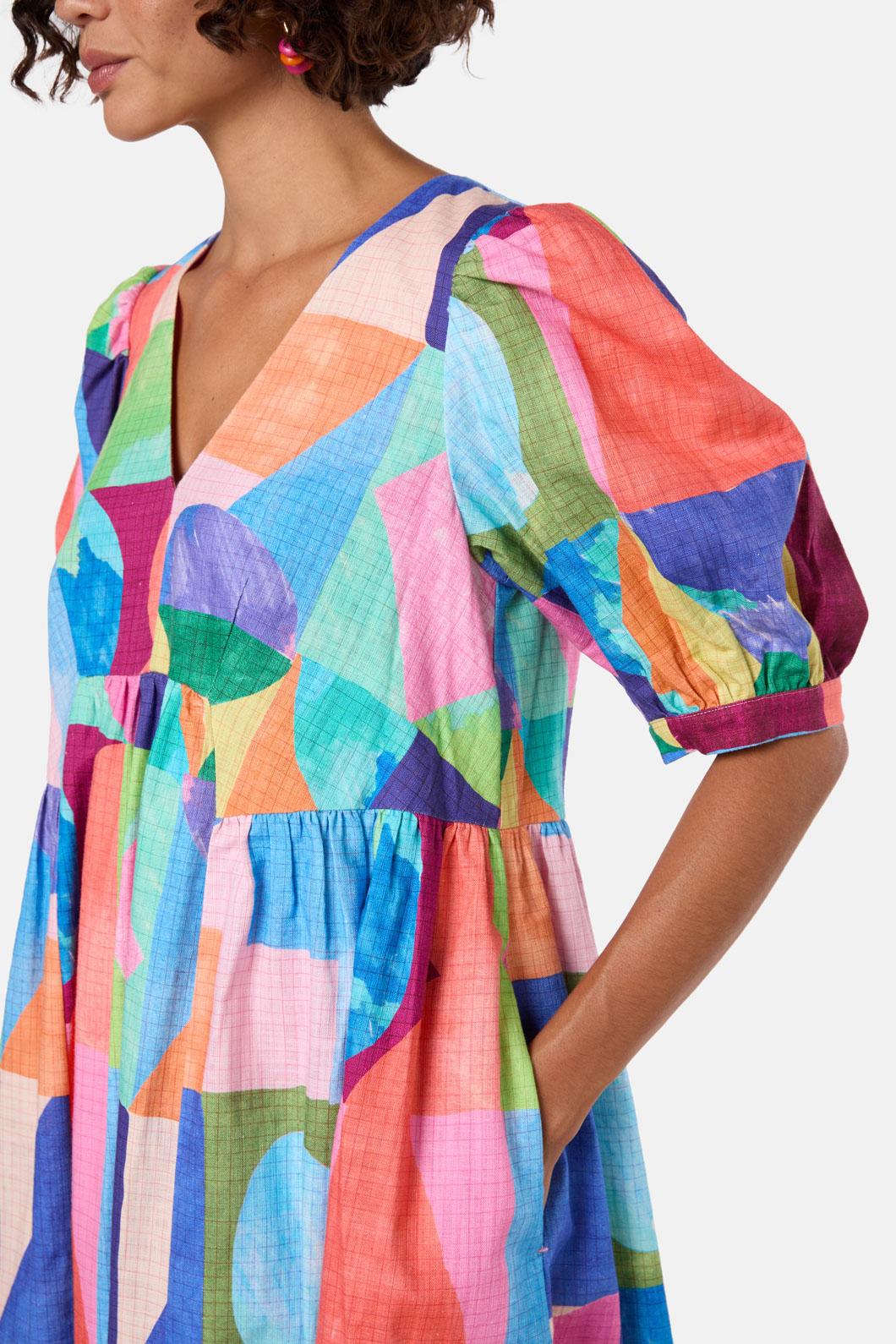 Cutting Shapes Smock Dress - Image 6