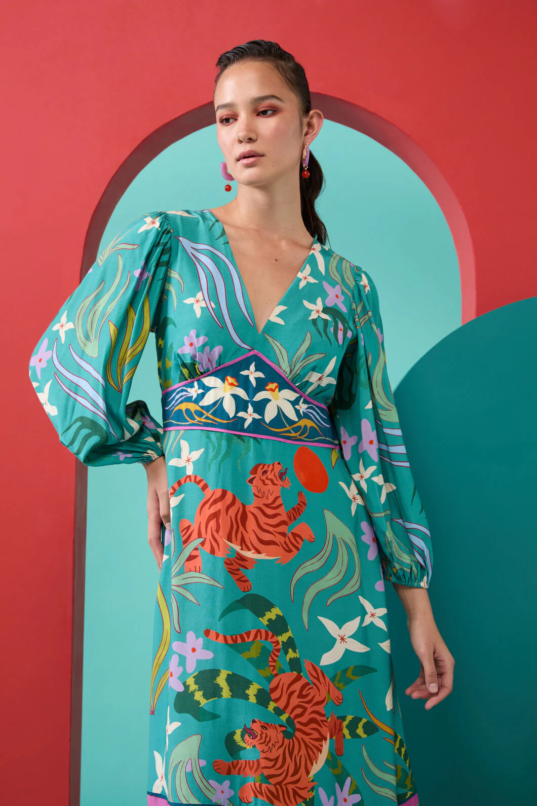 Dancing Playmates Long Sleeve Dress - Image 2