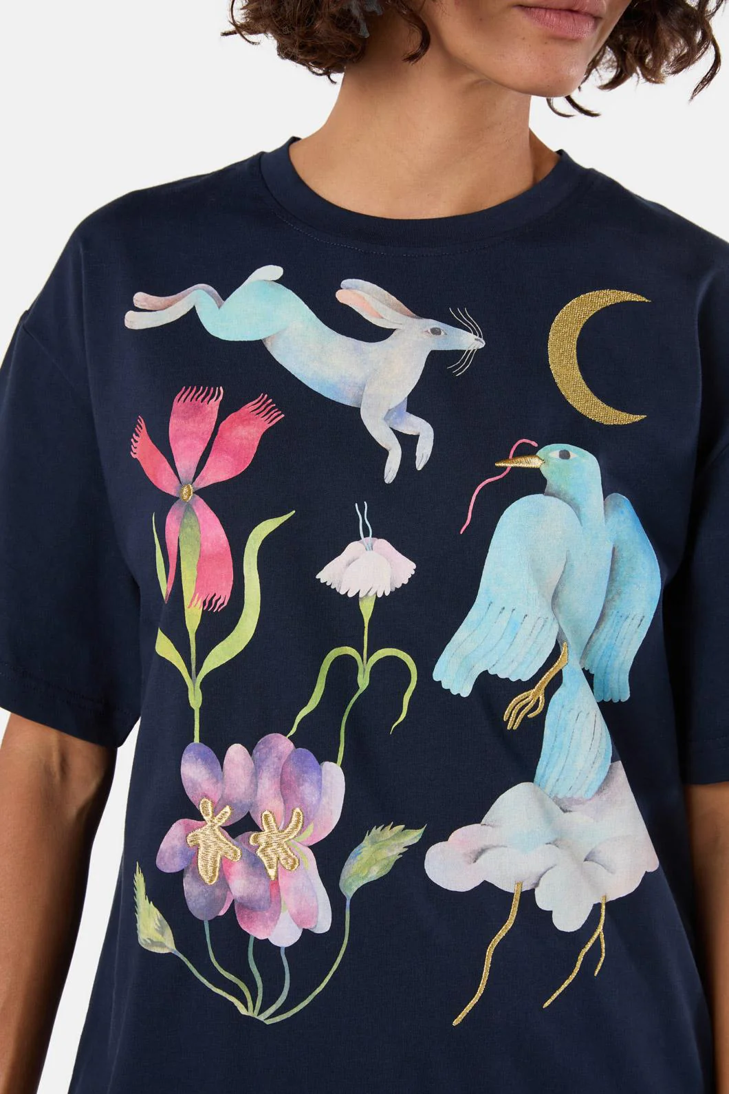 Daydream Emb Oversized Tee - Image 5