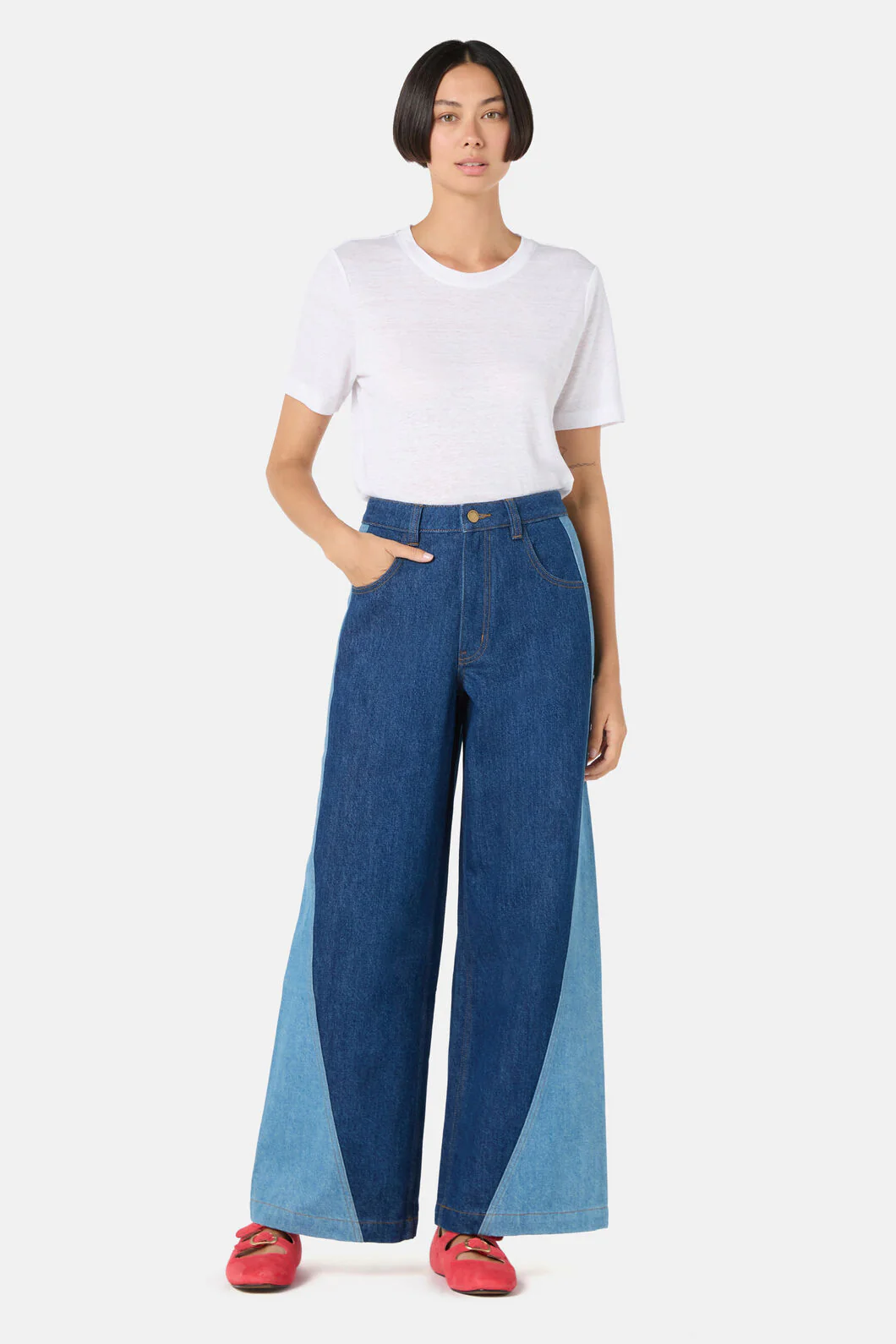 Denim Splice Jean