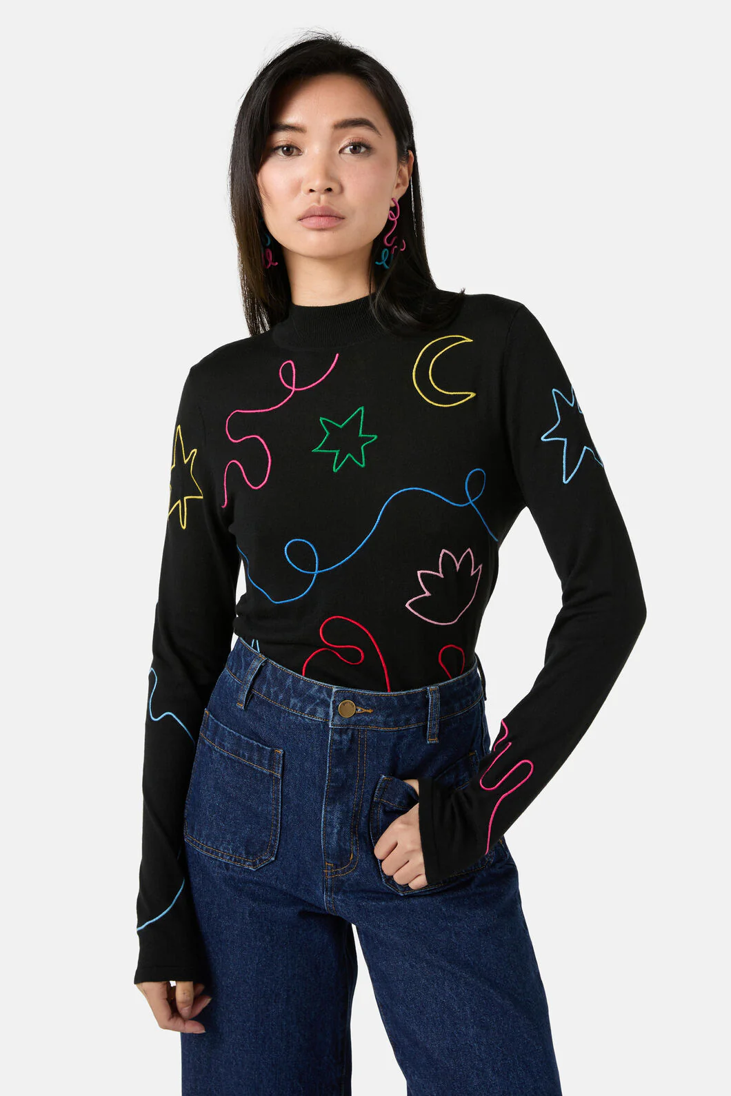 Desert Squiggle Knit Top - Image 6