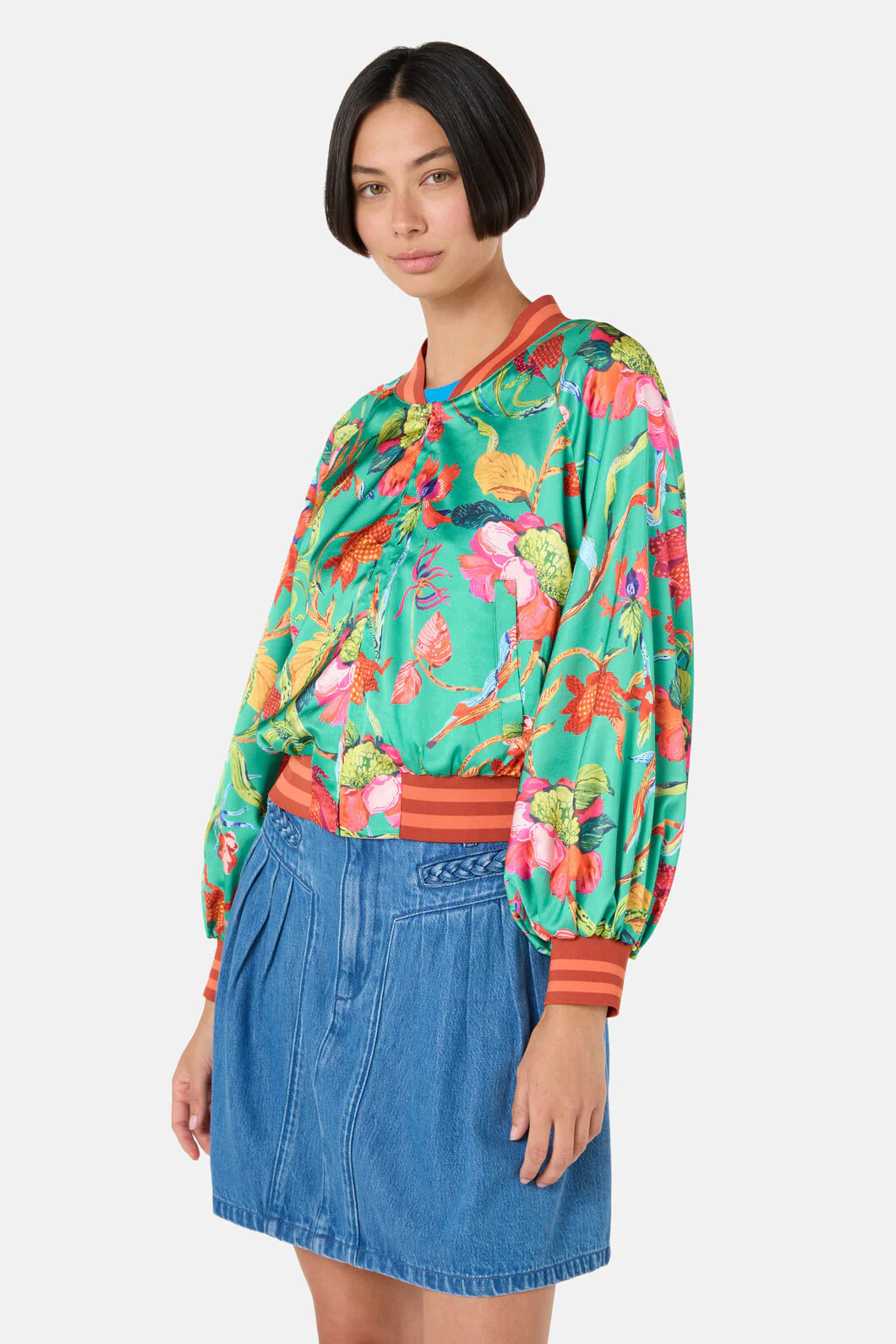 Elara Print Bomber Jacket - Image 4