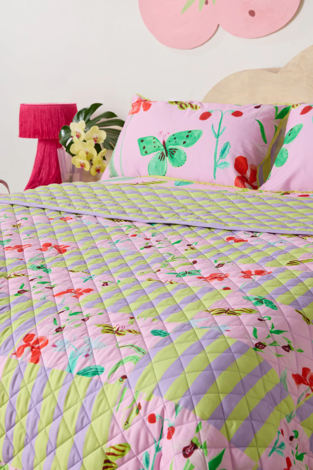 Electric Eden Quilted Coverlet S/D