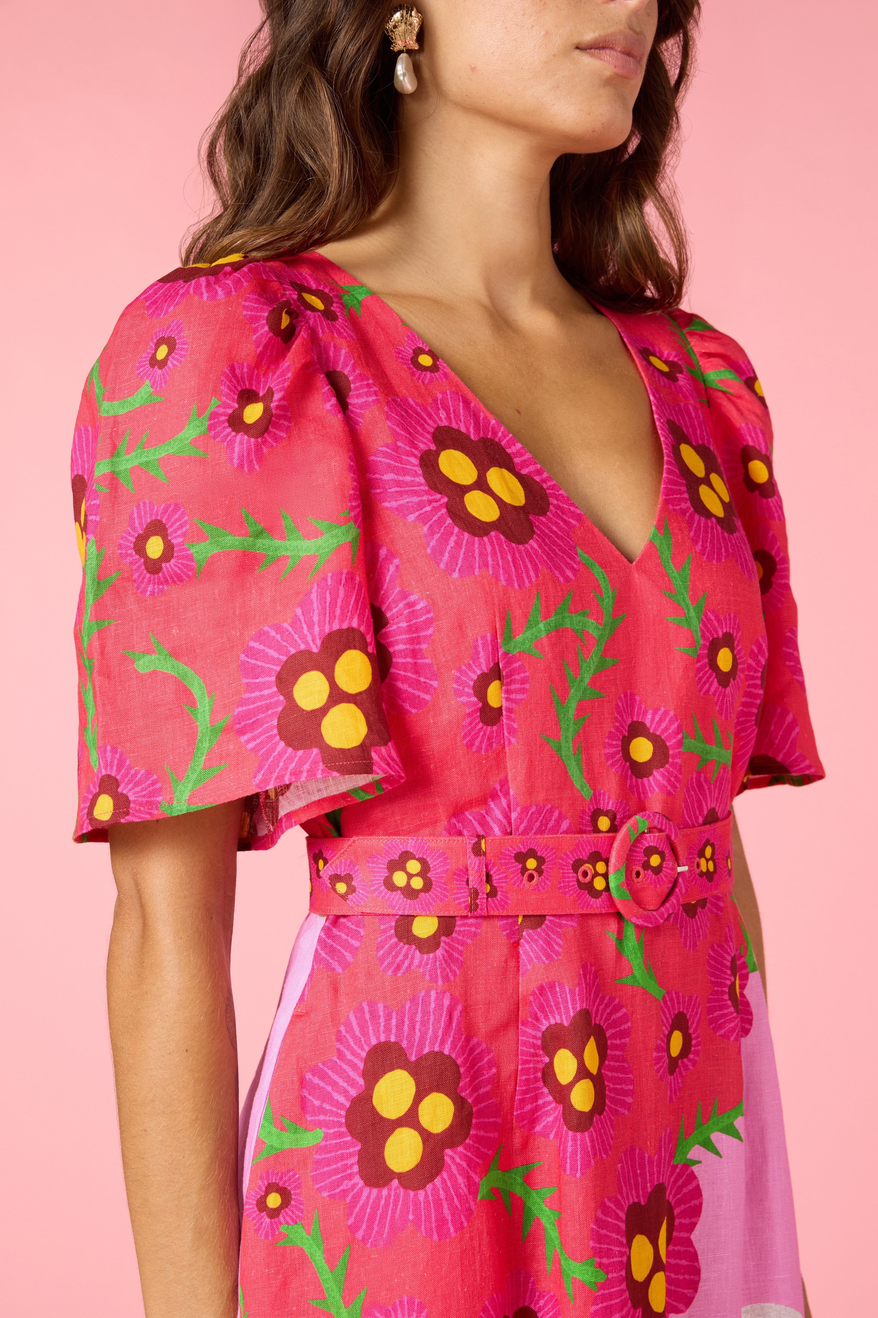 Eros Linen Summer Maxi Dress - Image 12